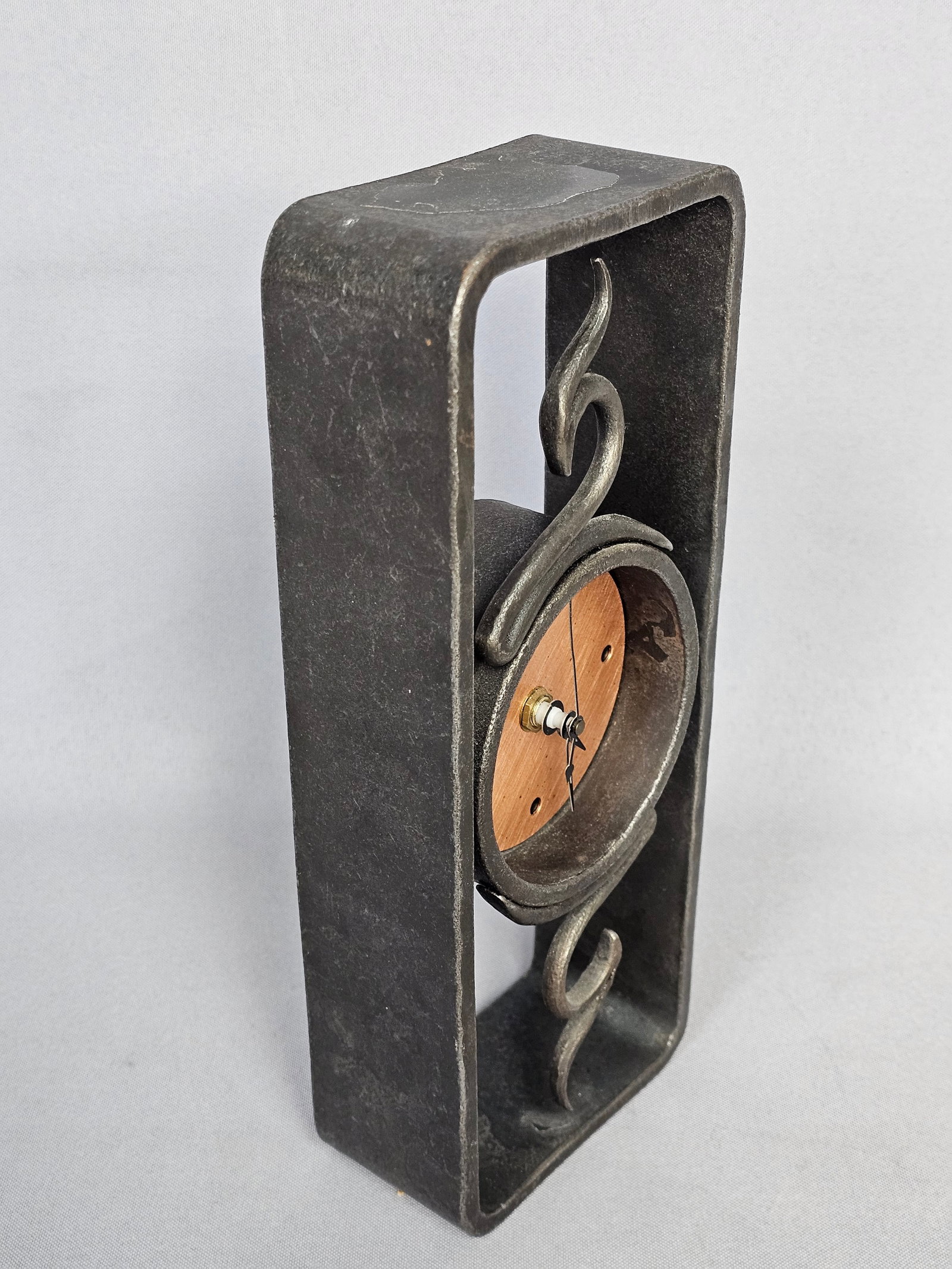 Blackthorne Forge Studio Iron & Copper Clock - 5