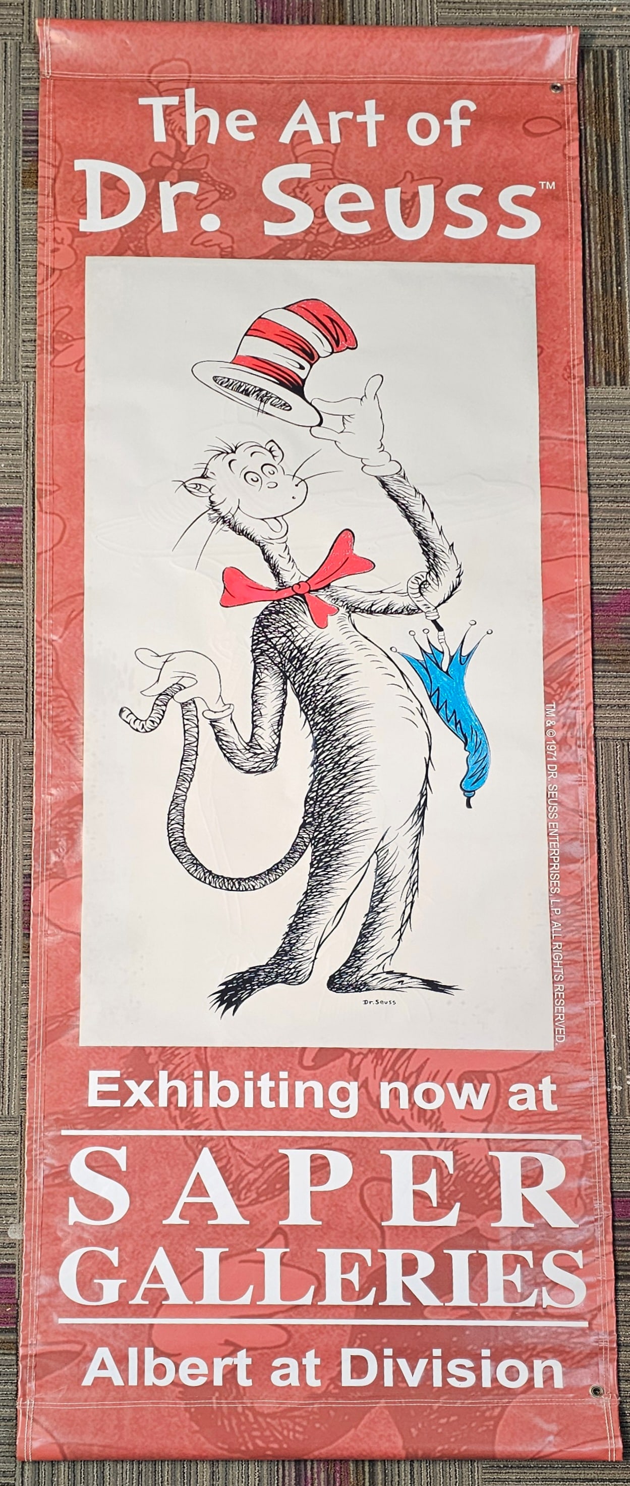 Large Two Sided Dr. Seuss Exhibition Vinyl Banner (1 of 18)