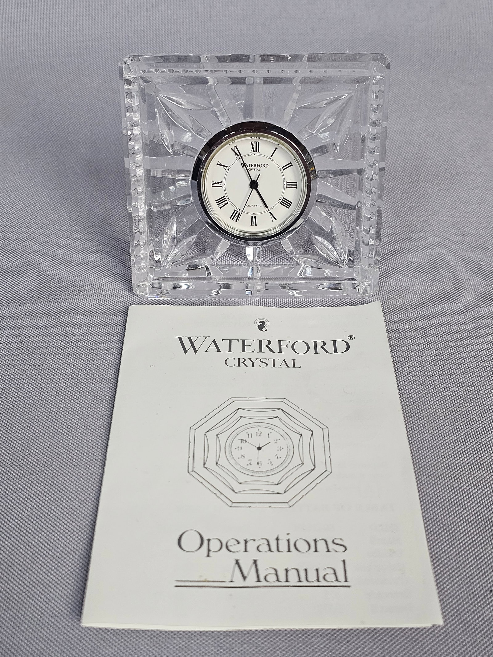 Waterford Crystal Meridian Quartz Desk Clock (1 of 9)
