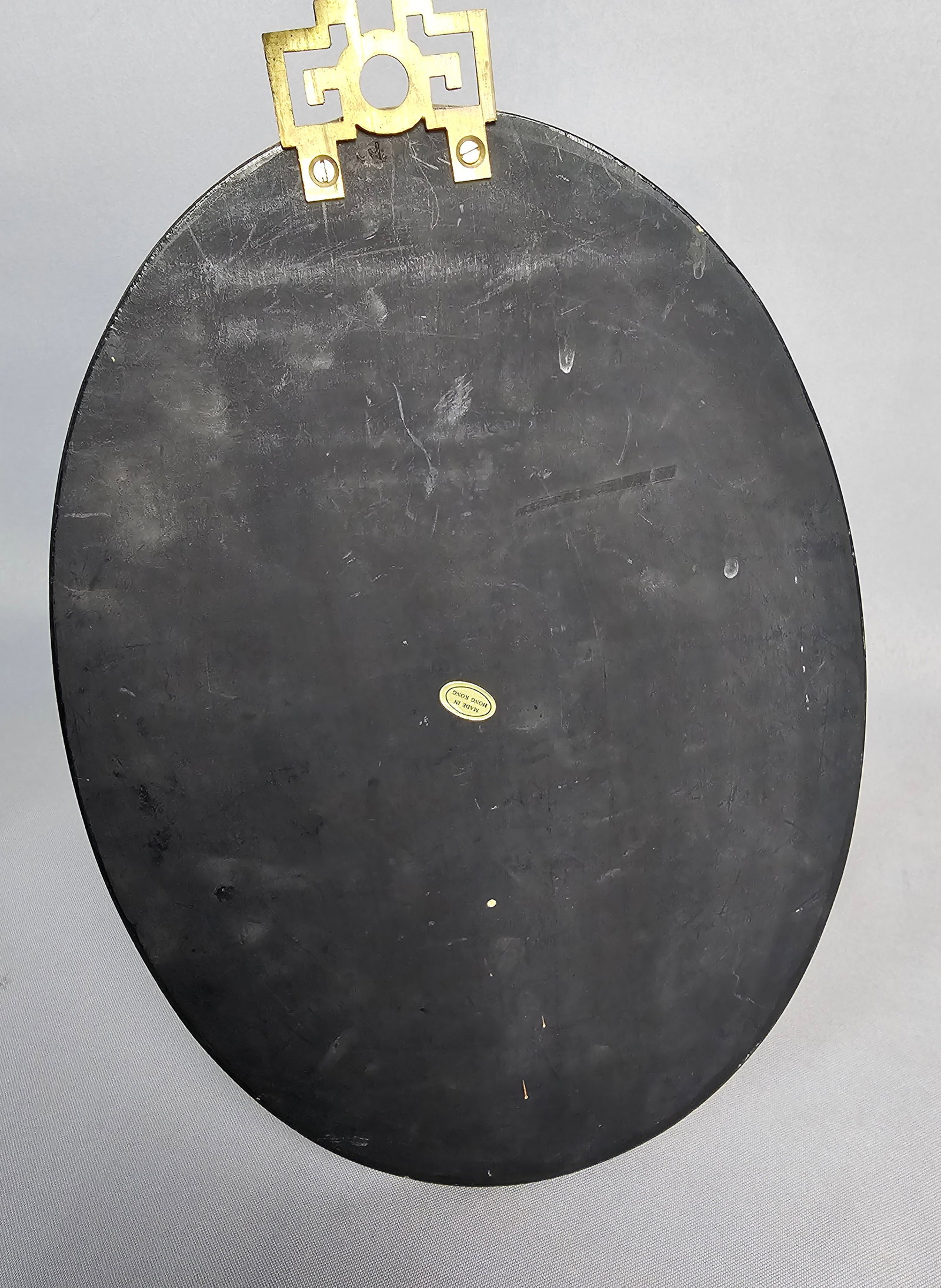 Chinese Export Black Lacquer Plaque - 8