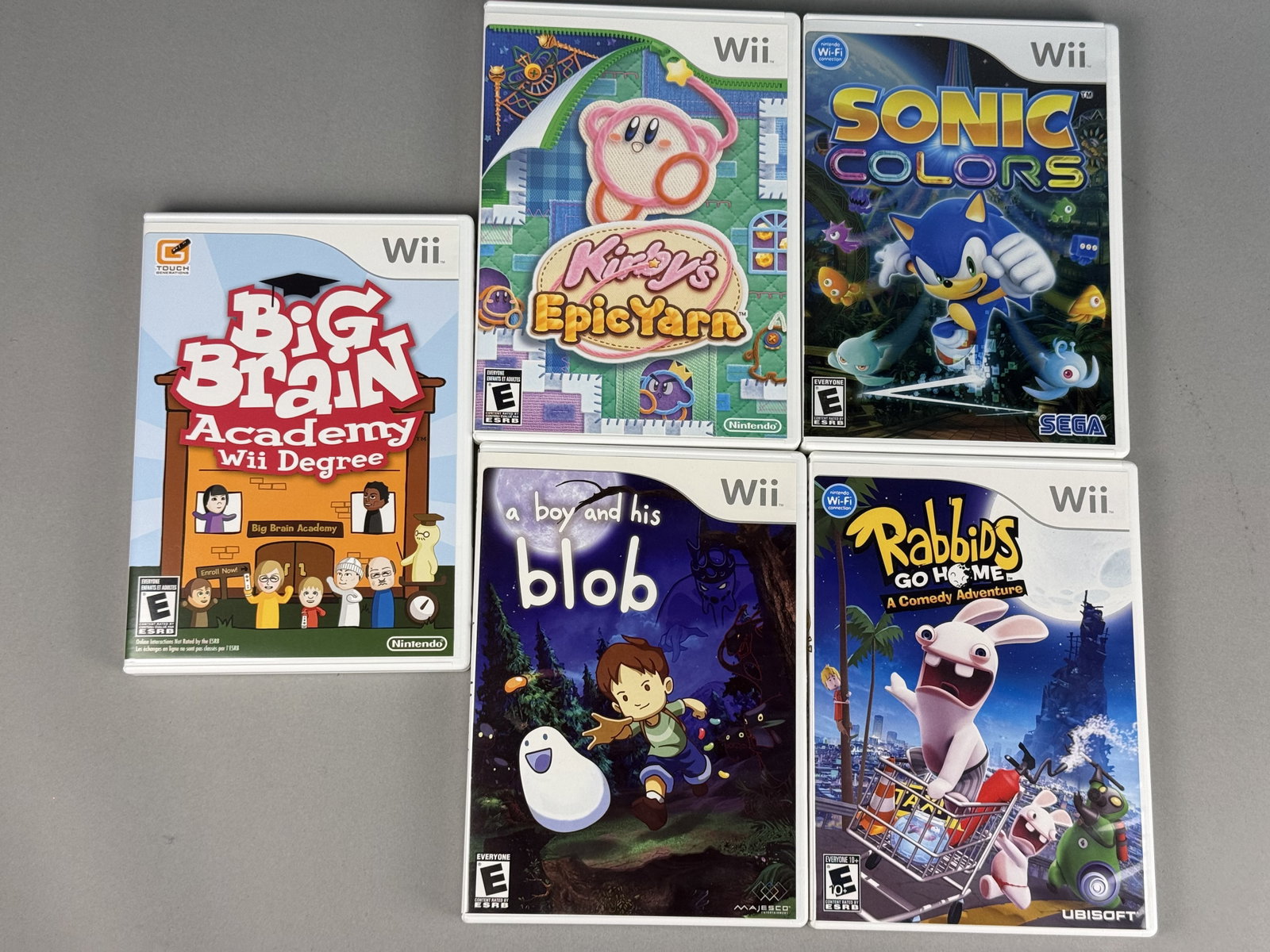 Nintendo Wii Video Games Inc Kirbys Epic Yarn & Sonic Colors (1 of 8)