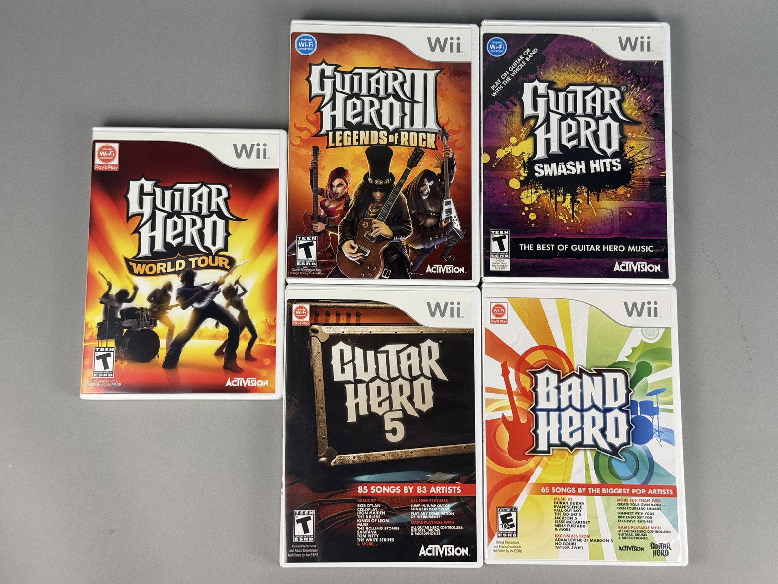 Five Nintendo Wii Music Rhythm Video Games by Activision (1 of 8)