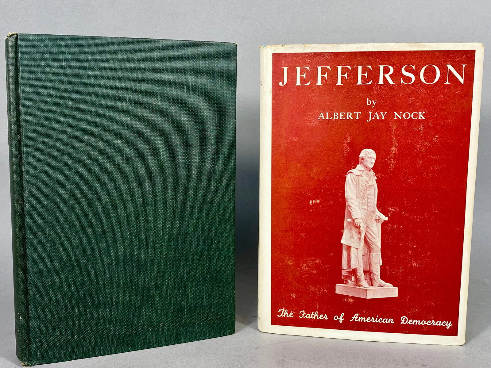 Historical Hardcover Volumes: Nock, Jefferson (1944) (DJ) and Johnson, Famous Assassinations (1903): This lot consists of two vintage historical hardcover volumes. The first is Jefferson by Albert Jay Nock, published by the National Home Library Foundation, Washington, D.C. This octavo volume is a