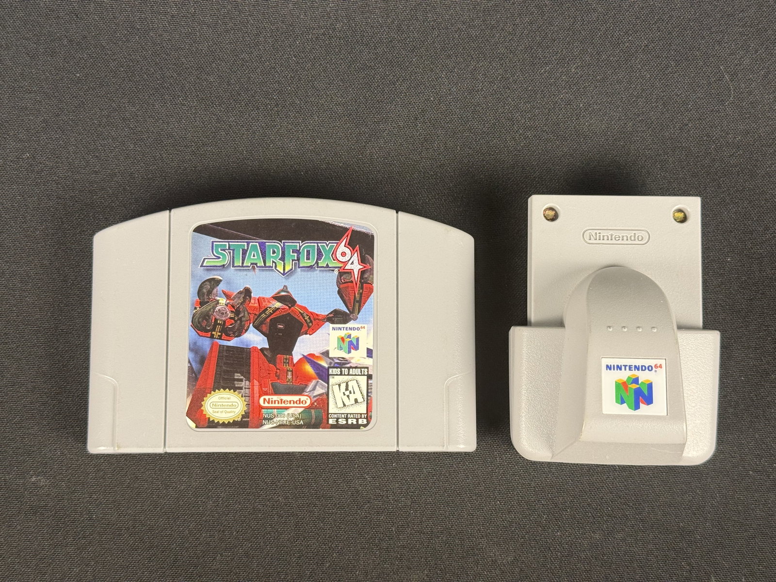 Nintendo 64 Accessories Including Star Fox 64 Cartridge & Rumble Pak (1 of 5)