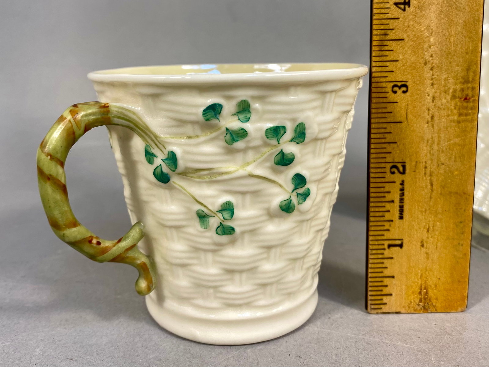 Irish Belleek Shamrock Pattern Porcelain Tableware - 3