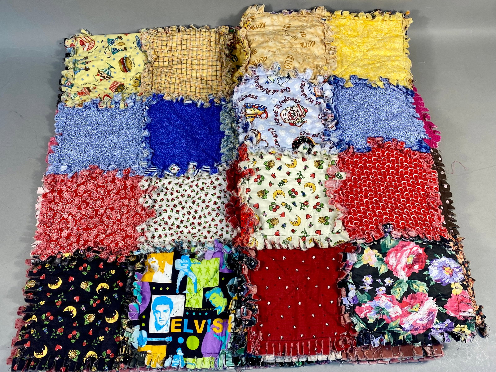 Handcrafted Patchwork Rag Quilt - 5