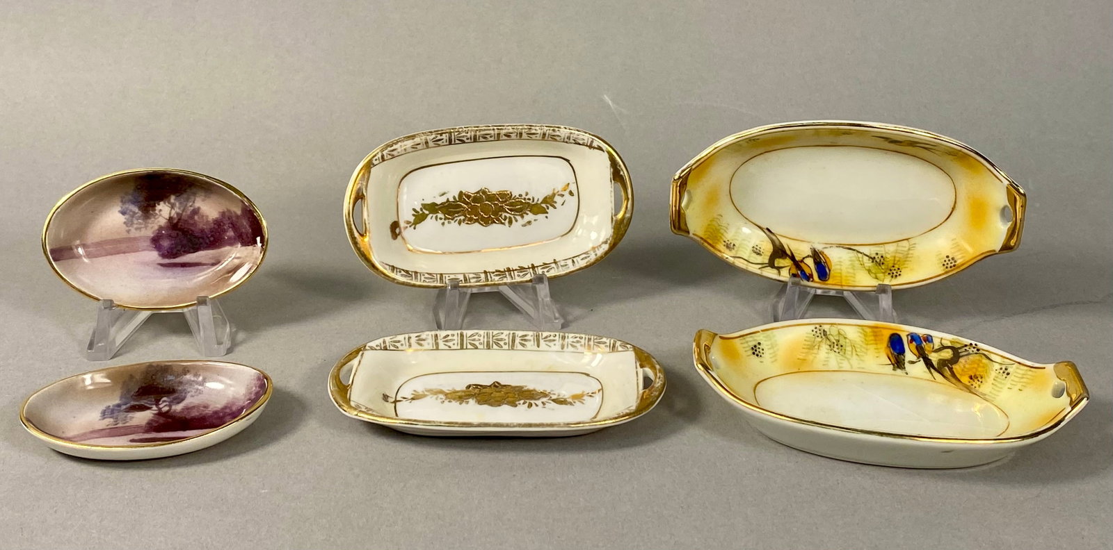 Six Japanese Porcelain Salt Cellars Inc Noritake (1 of 12)
