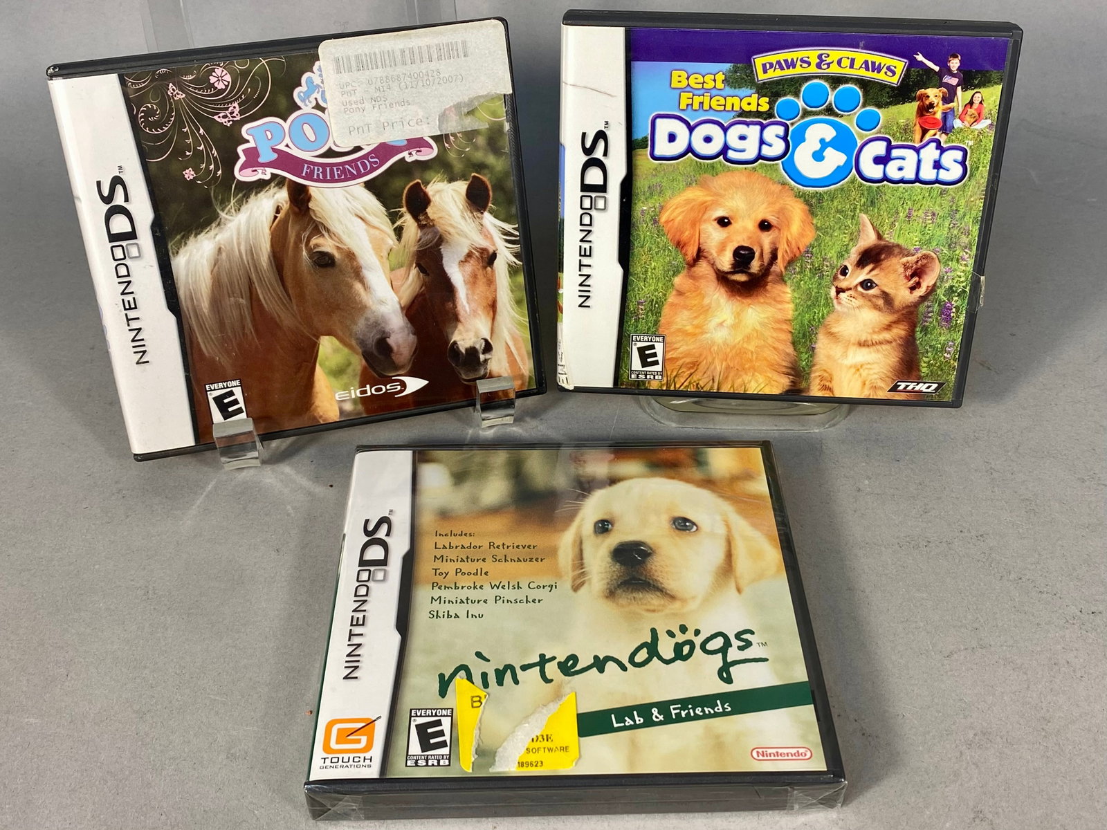 Three Nintendo DS Pet Simulation Video Games (1 of 5)