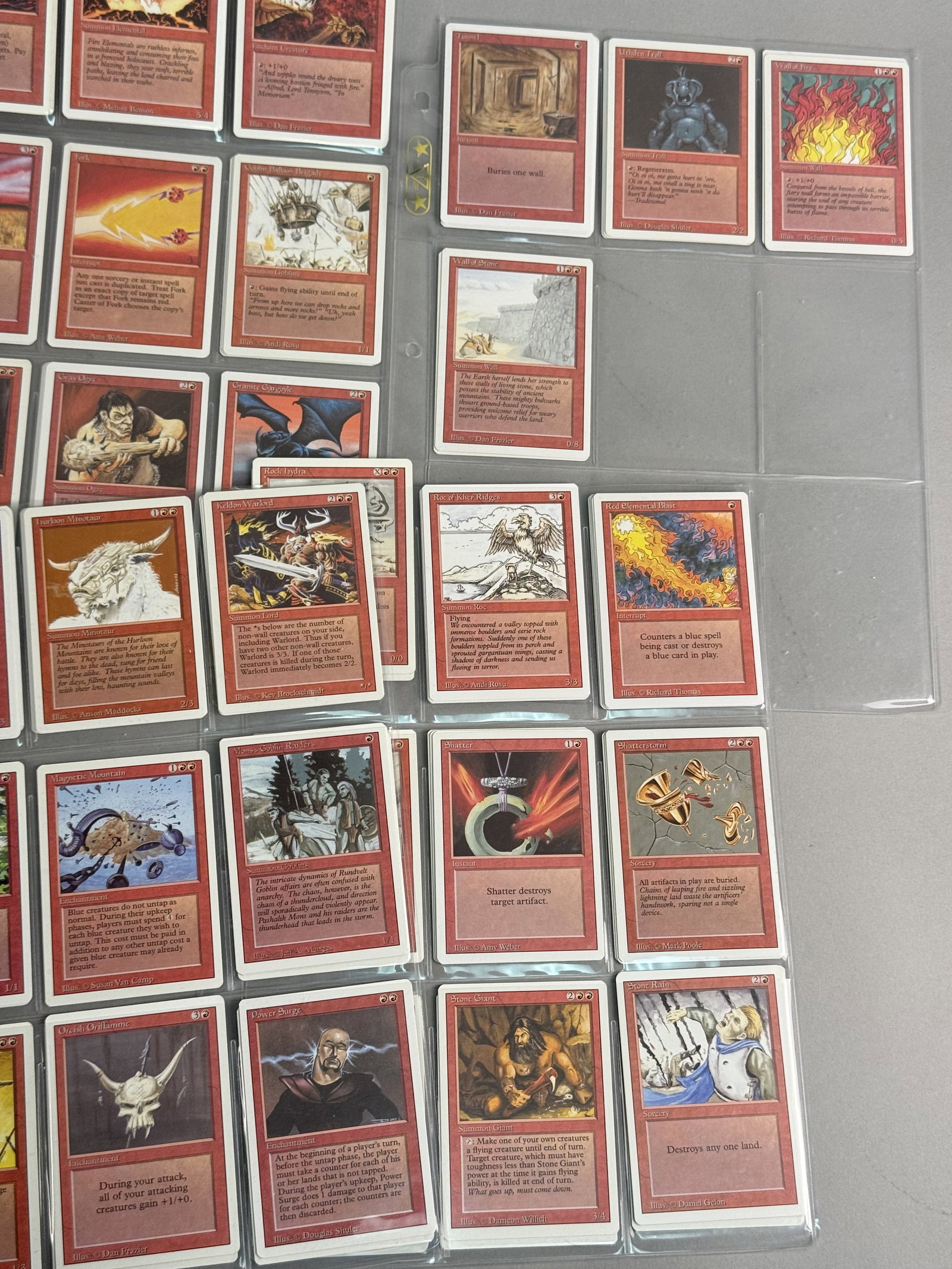 Magic: The Gathering Revised Red and White Cards - 3