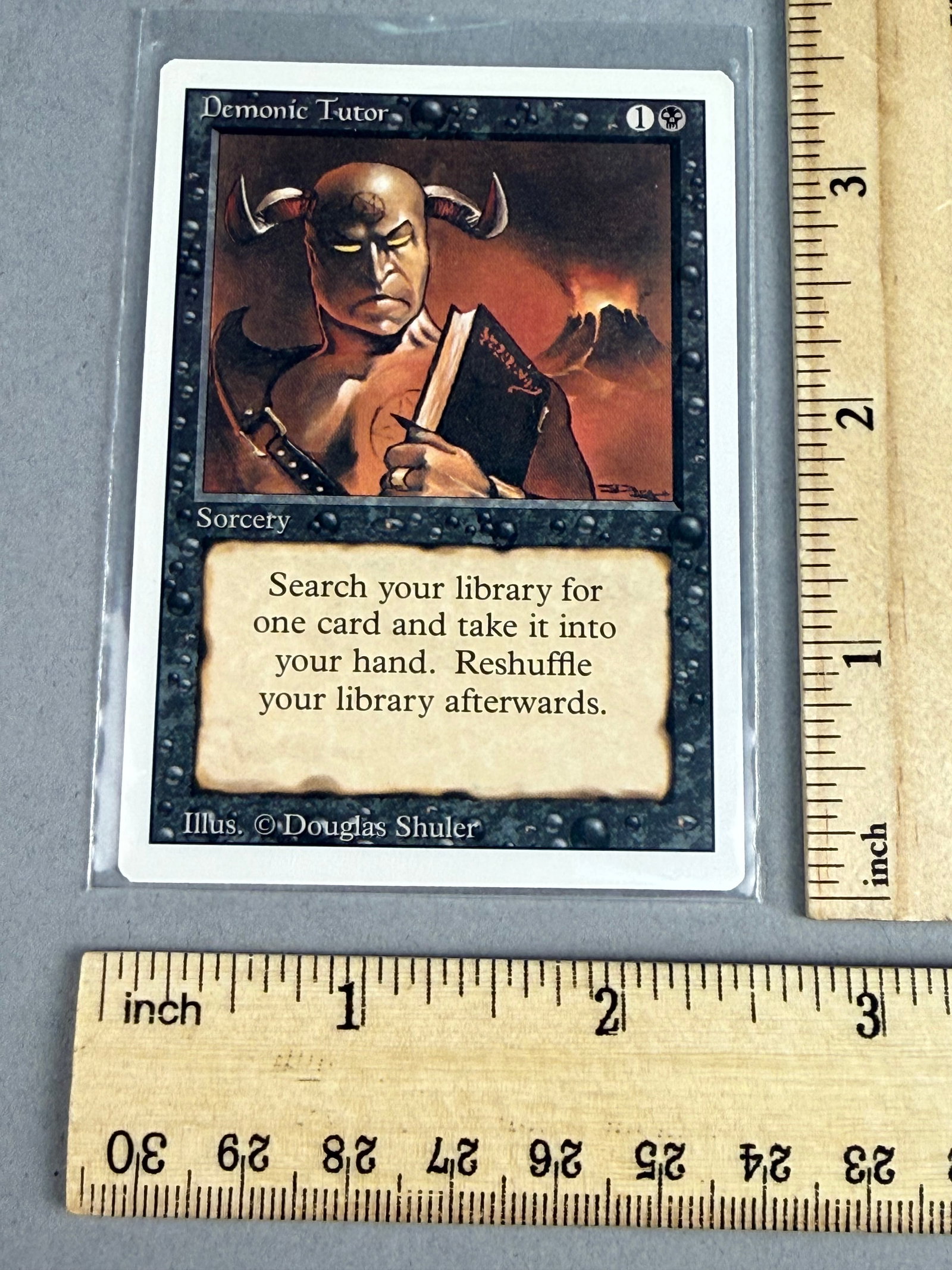 Magic The Gathering Revised Demonic Tutor - 3