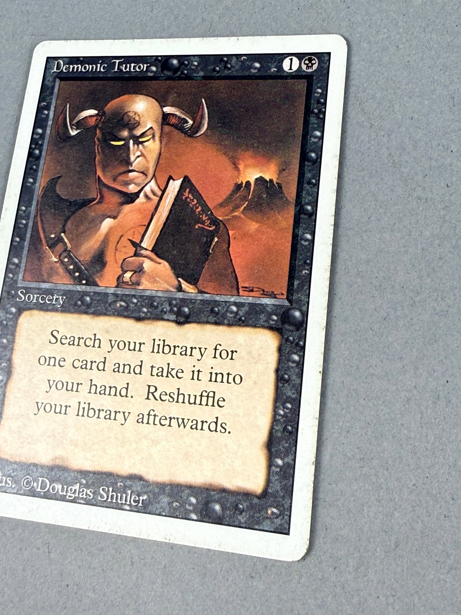 Magic The Gathering Demonic Tutor Revised - 2