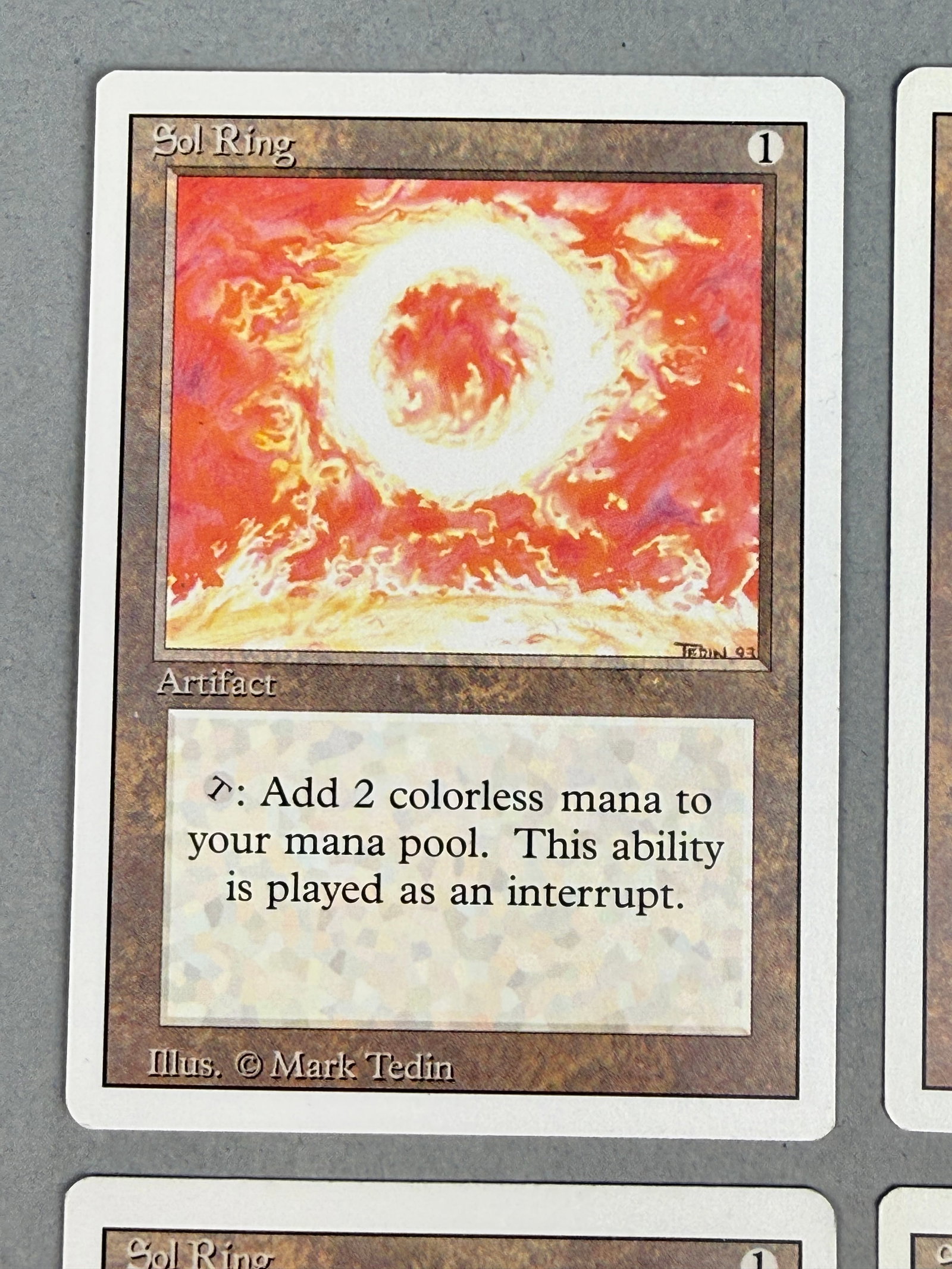 4 Magic The Gathering Revised Edition Sol Ring - 2