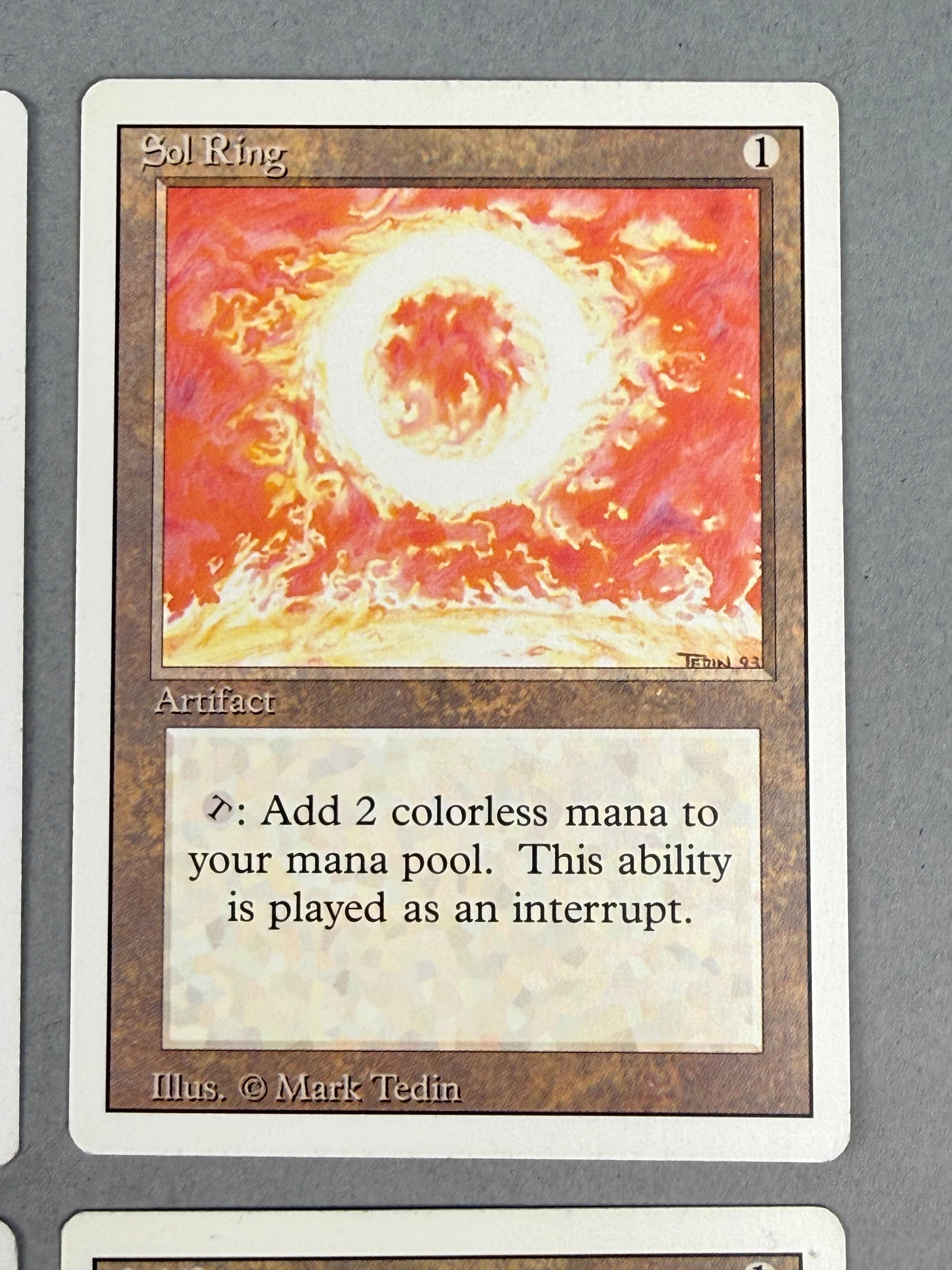 4 Magic The Gathering Revised Edition Sol Ring - 3