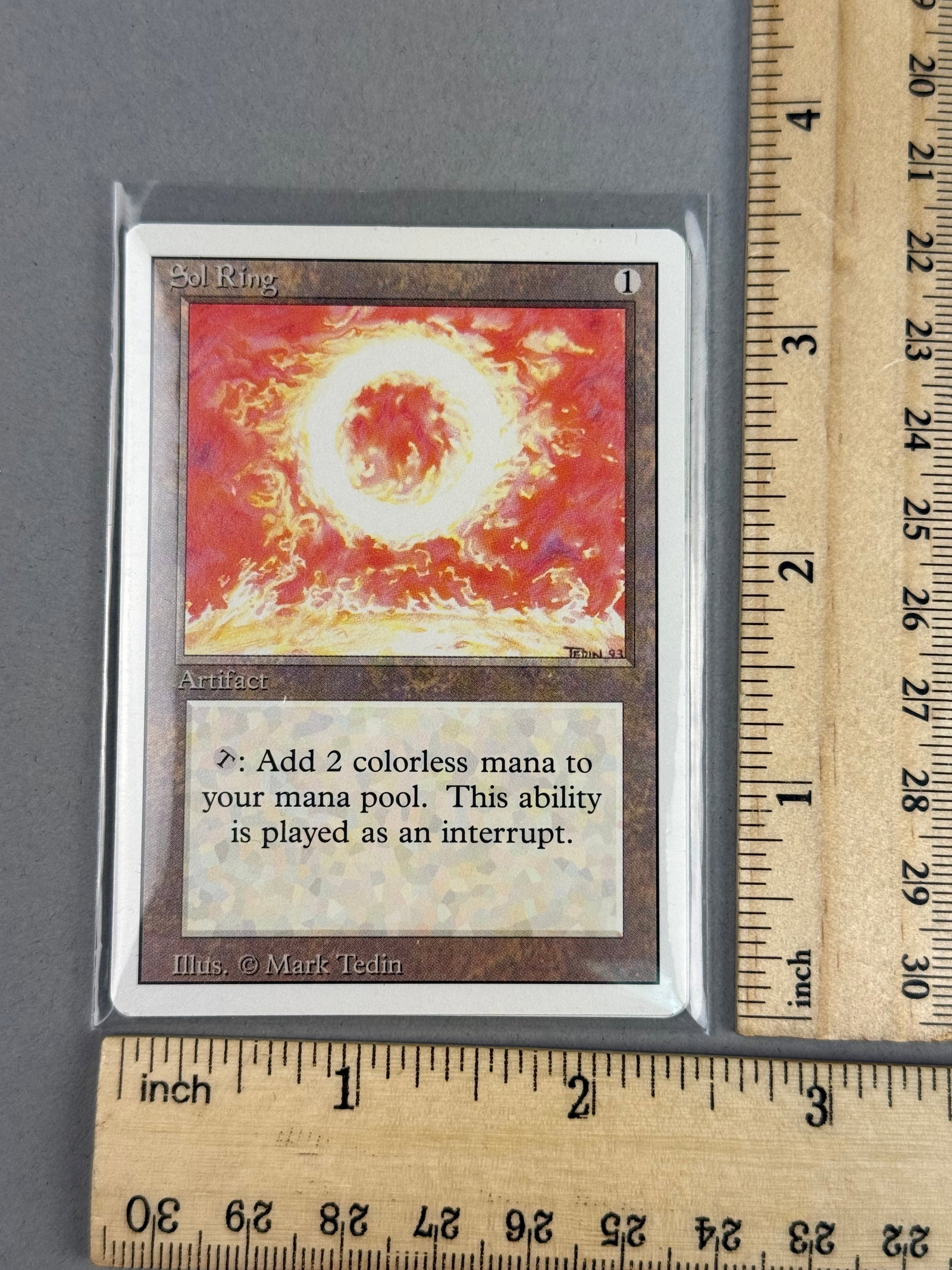 4 Magic The Gathering Revised Edition Sol Ring - 7