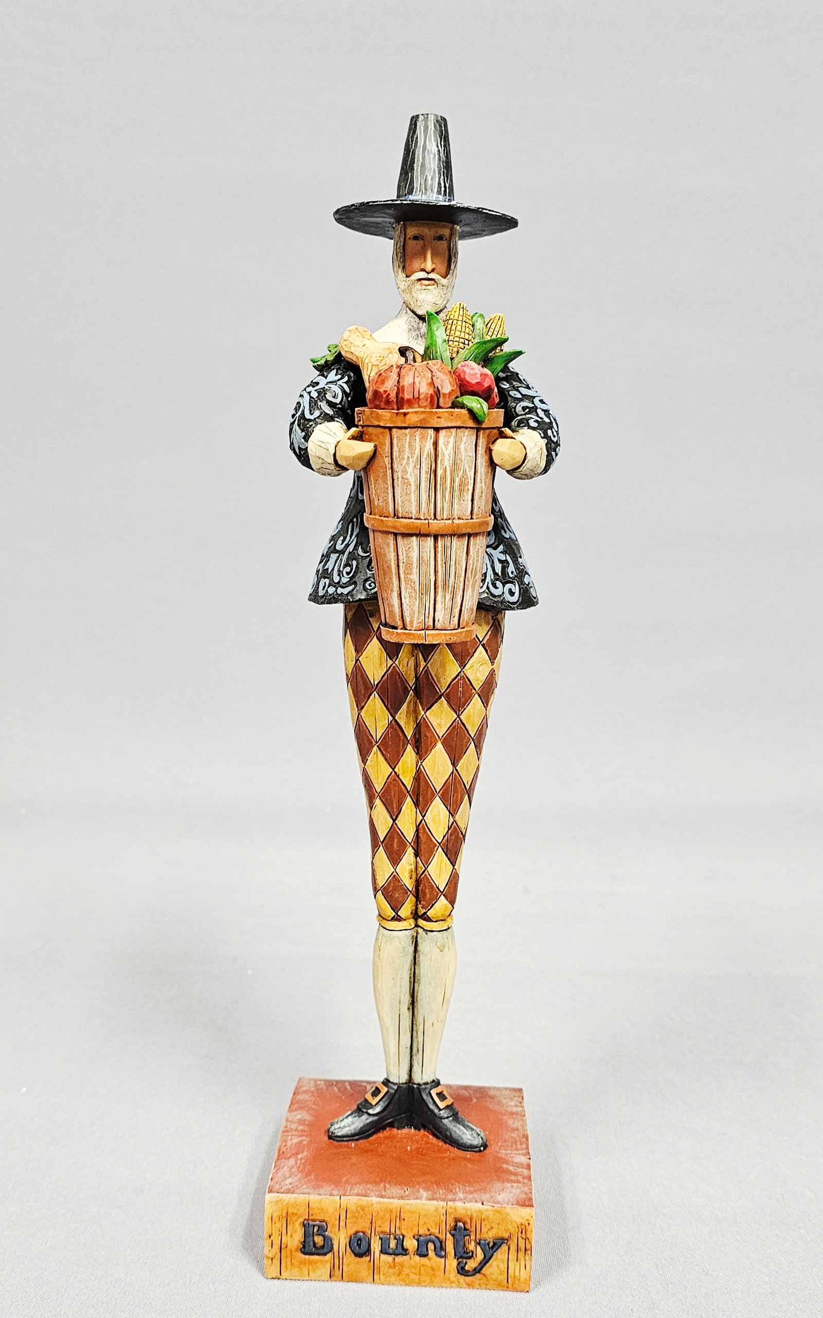 Jim Shore Pilgrim Man with Harvest Basket Figurine (1 of 9)
