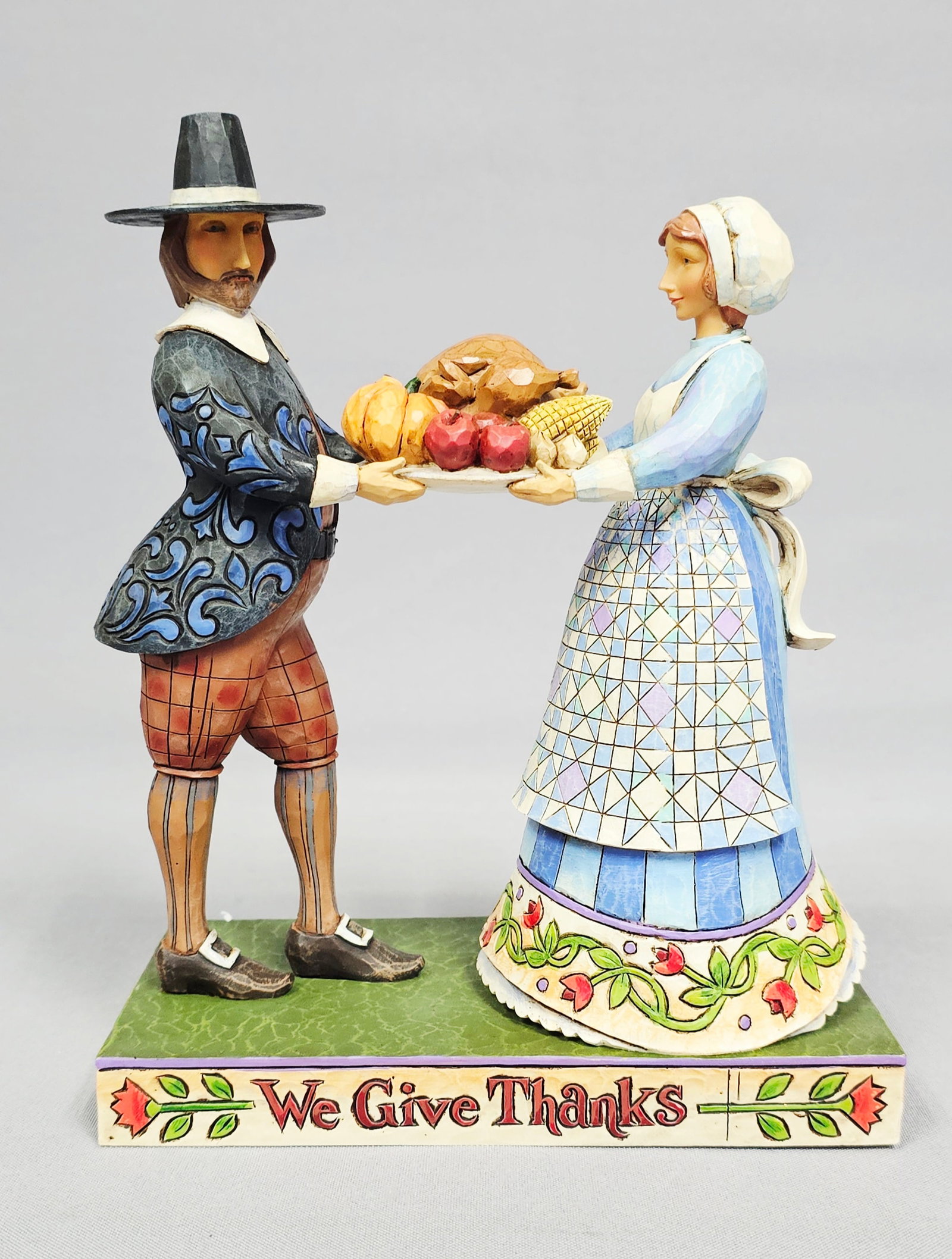 Jim Shore We Give Thanks Pilgrims Figurine (1 of 10)