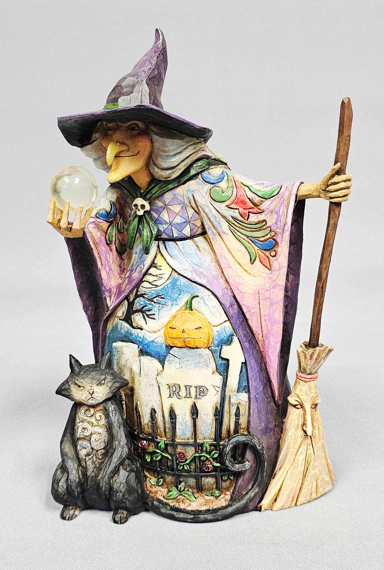 Jim Shore What Do I See Halloween Witch Figurine (1 of 7)
