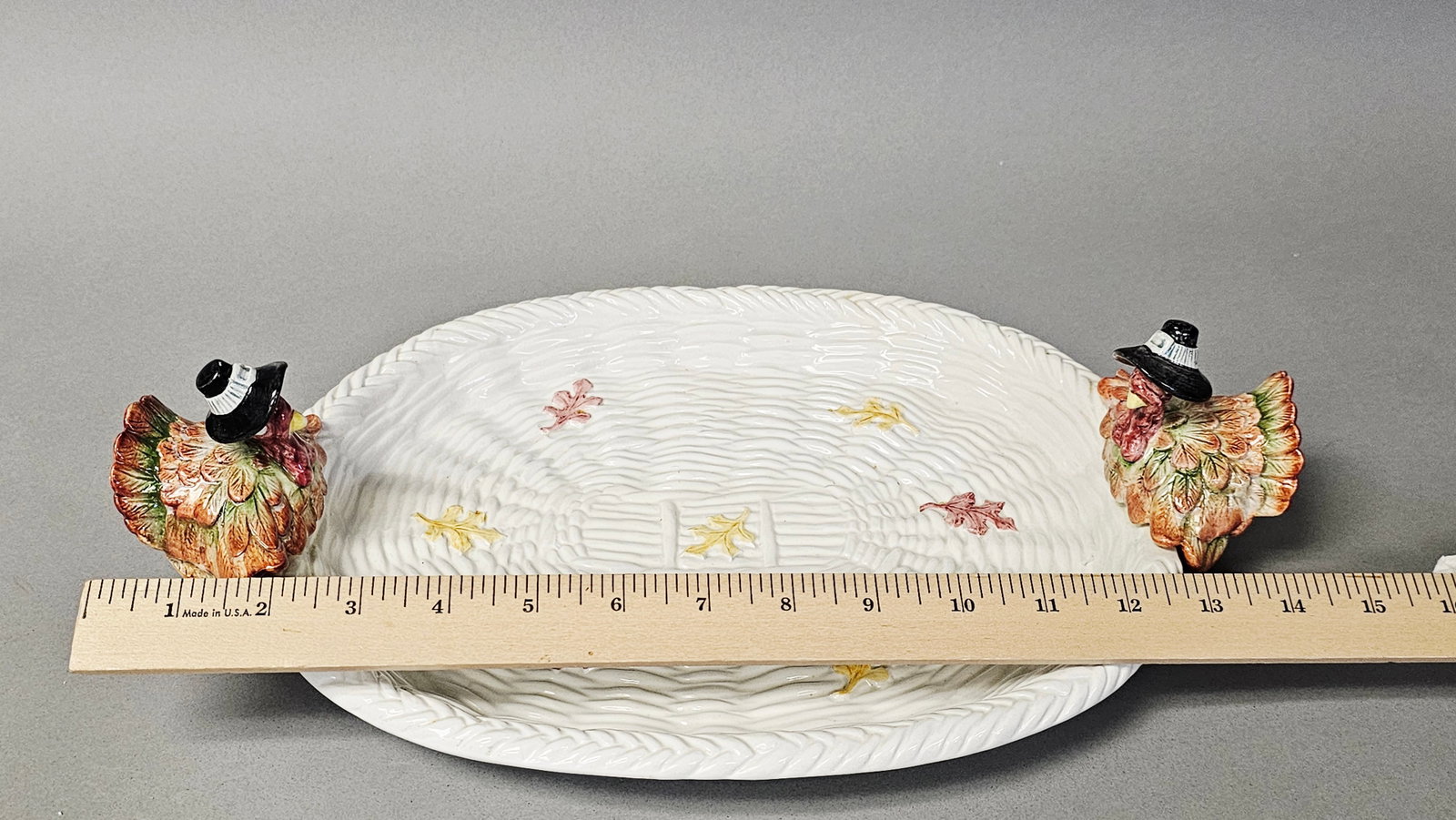 Fitz and Floyd Pilgrims Progress Turkey Serving Platter - 3