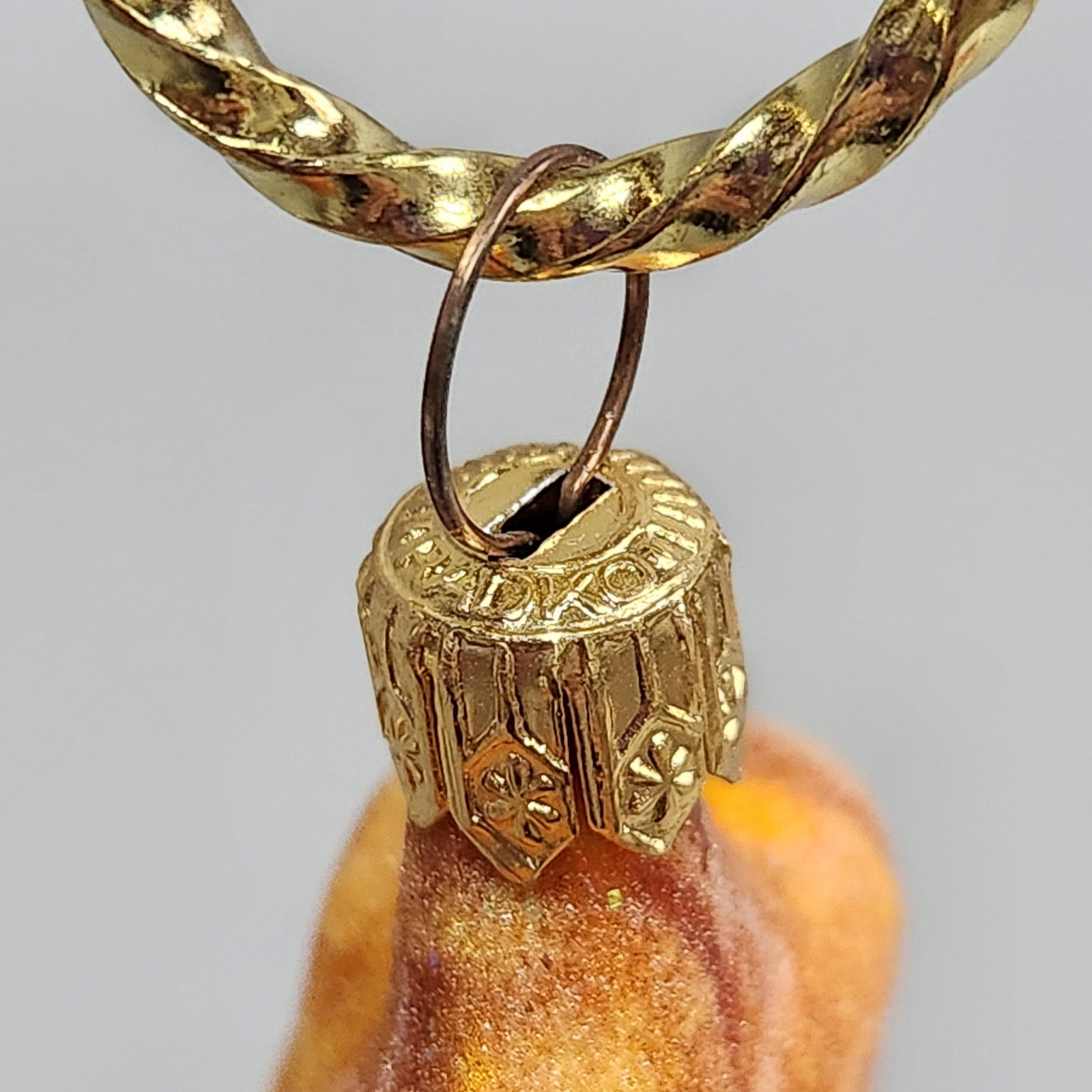 Christopher Radko Orange Leaf Ornament - 3