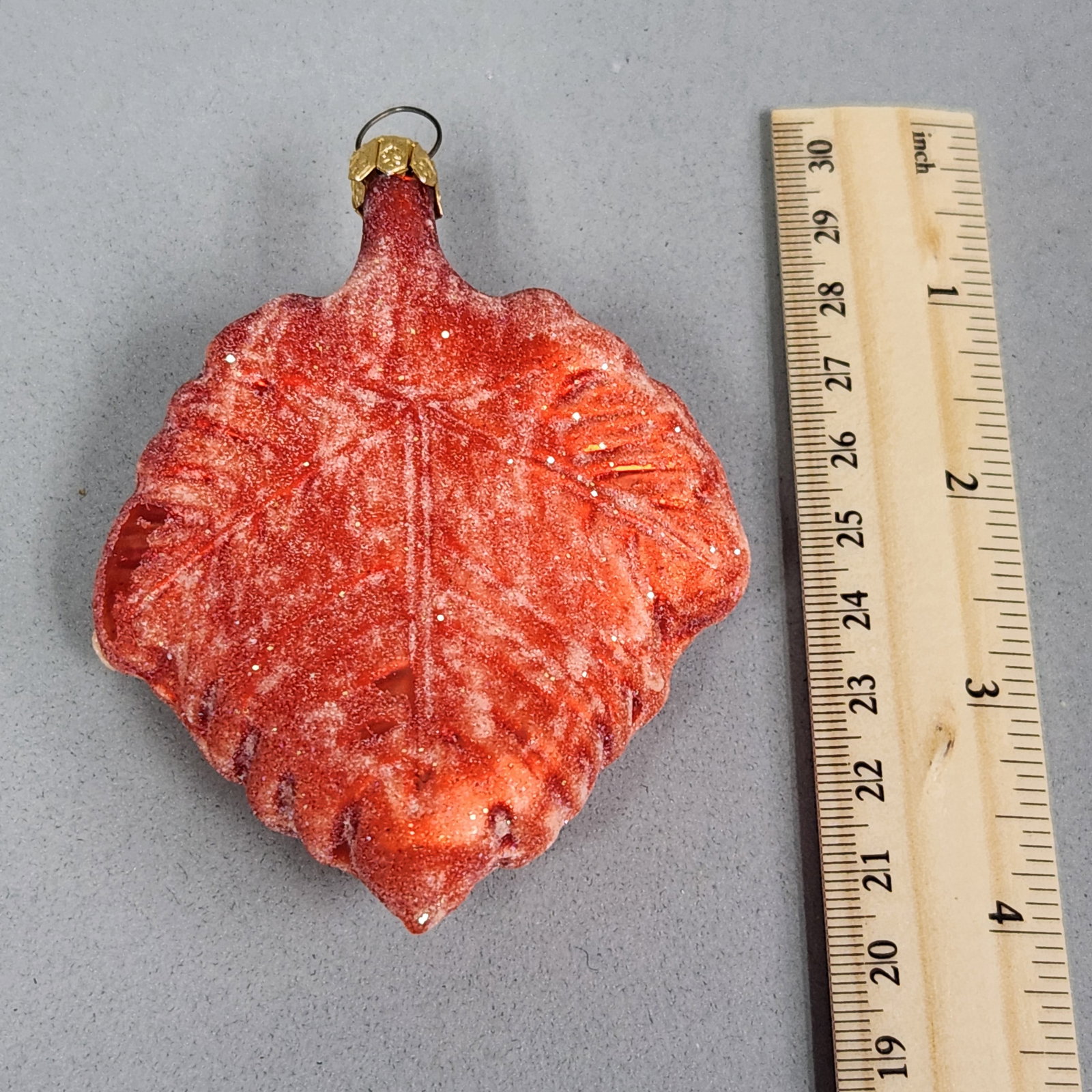 Christopher Radko Red Leaf Ornament - 4