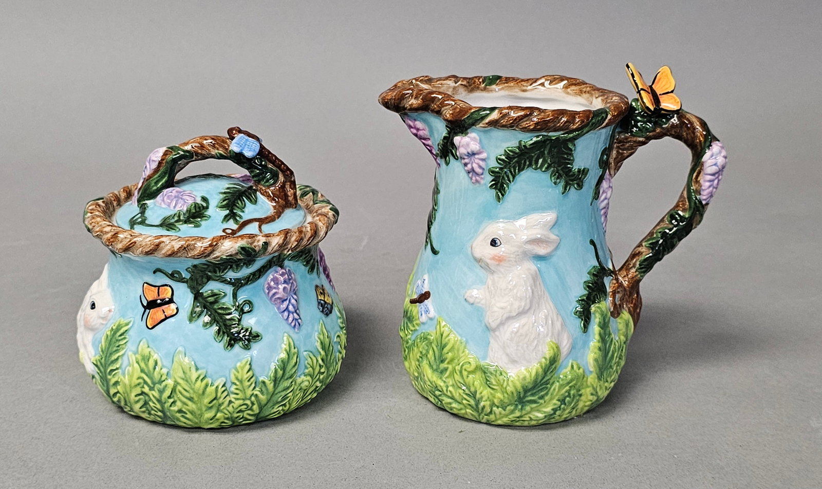 Christopher Radko Fern Meadow Ceramic Sugar & Creamer Set (1 of 9)