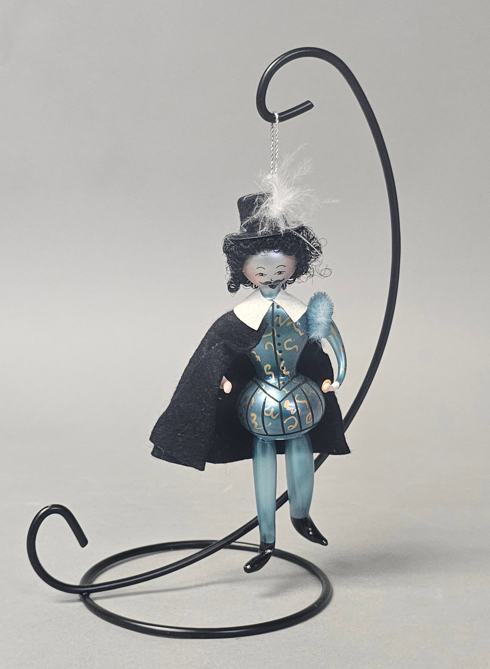 Italian Blown Glass Musketeer Ornament (1 of 5)