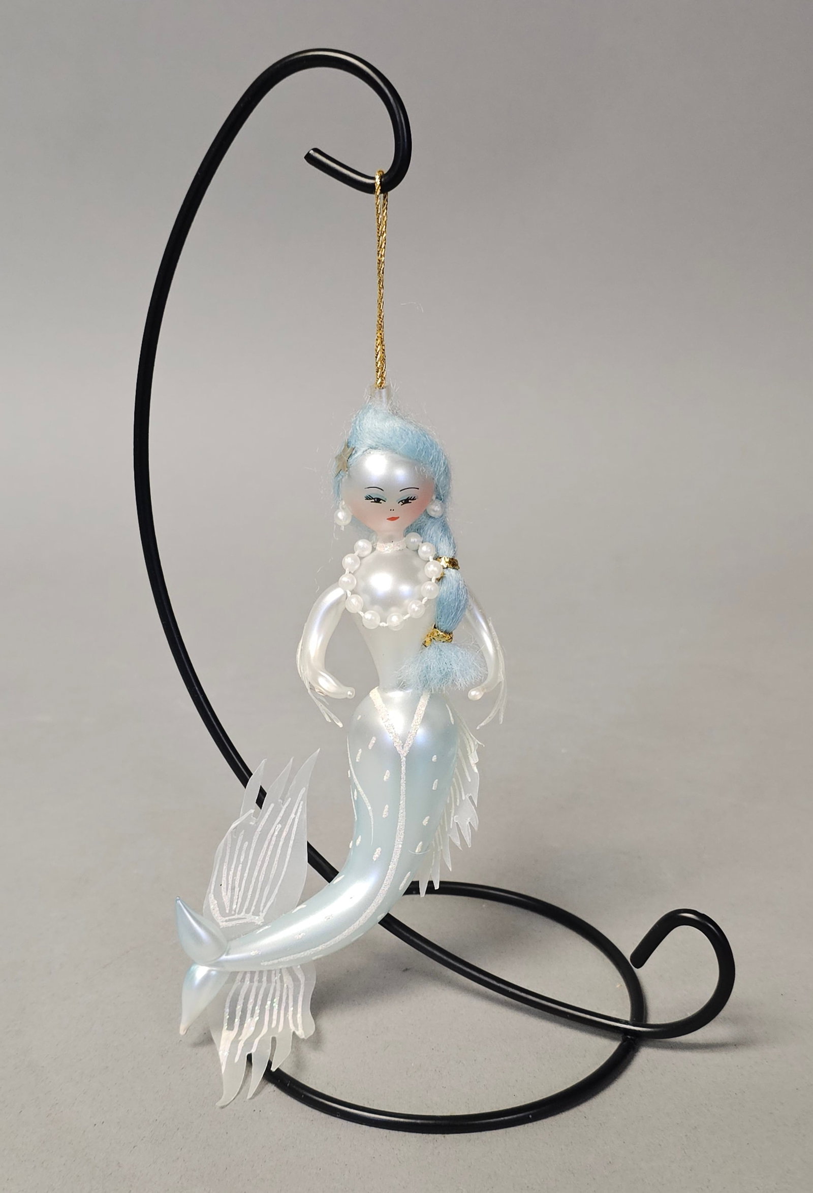 Italian Hand Blown Glass Mermaid Ornament (1 of 5)