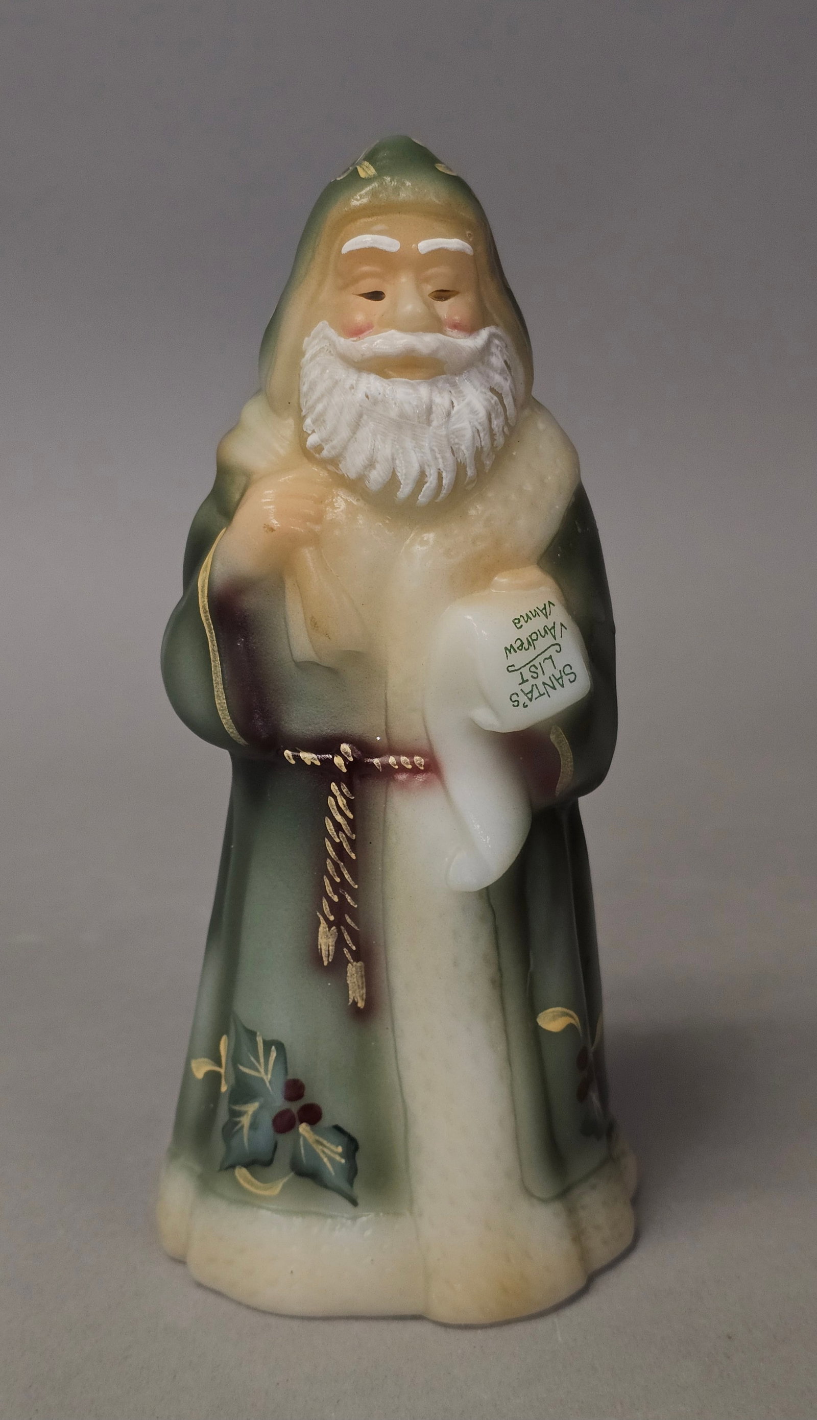 Fenton Hand-Painted Art Glass Santa Claus Figurine (1 of 8)