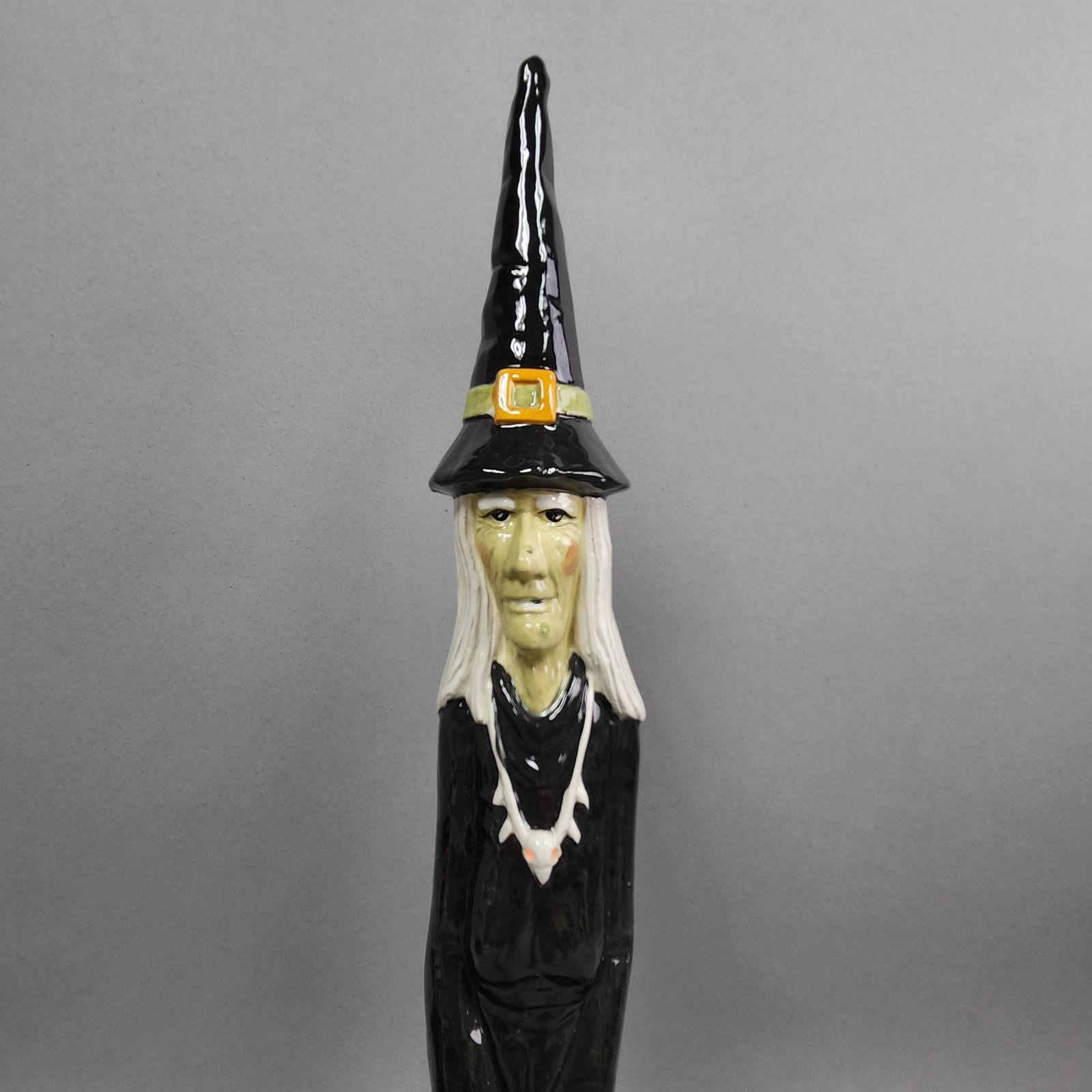 Lighted Ceramic Witch Figurine - 2
