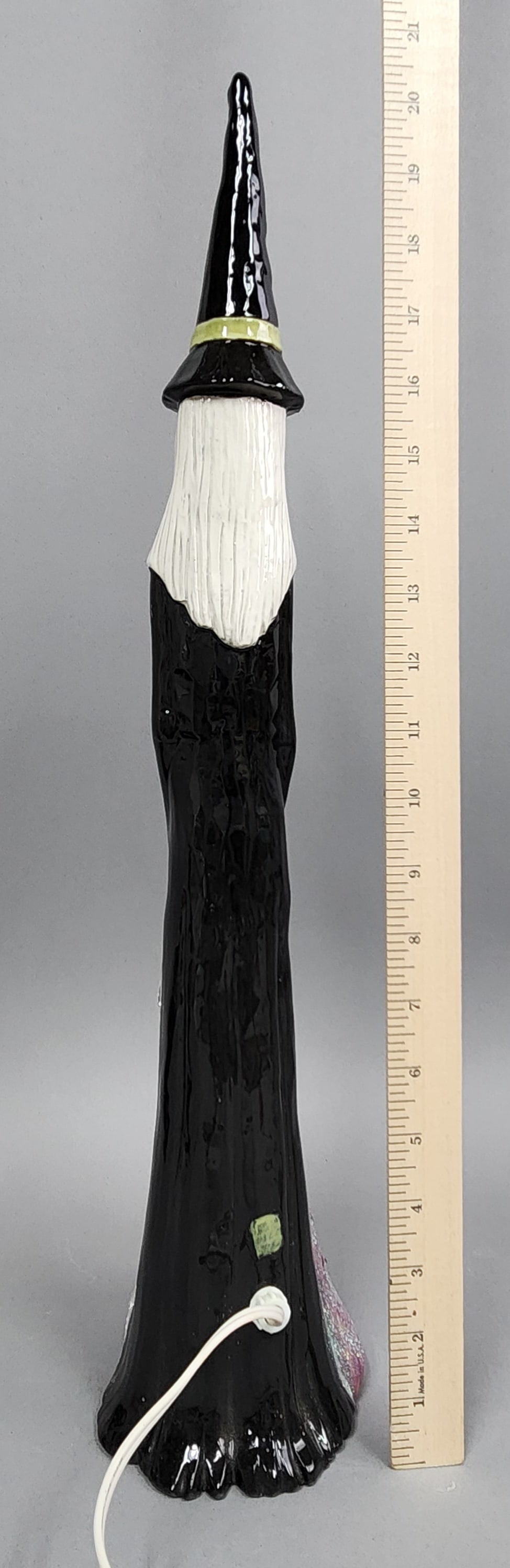 Lighted Ceramic Witch Figurine - 5
