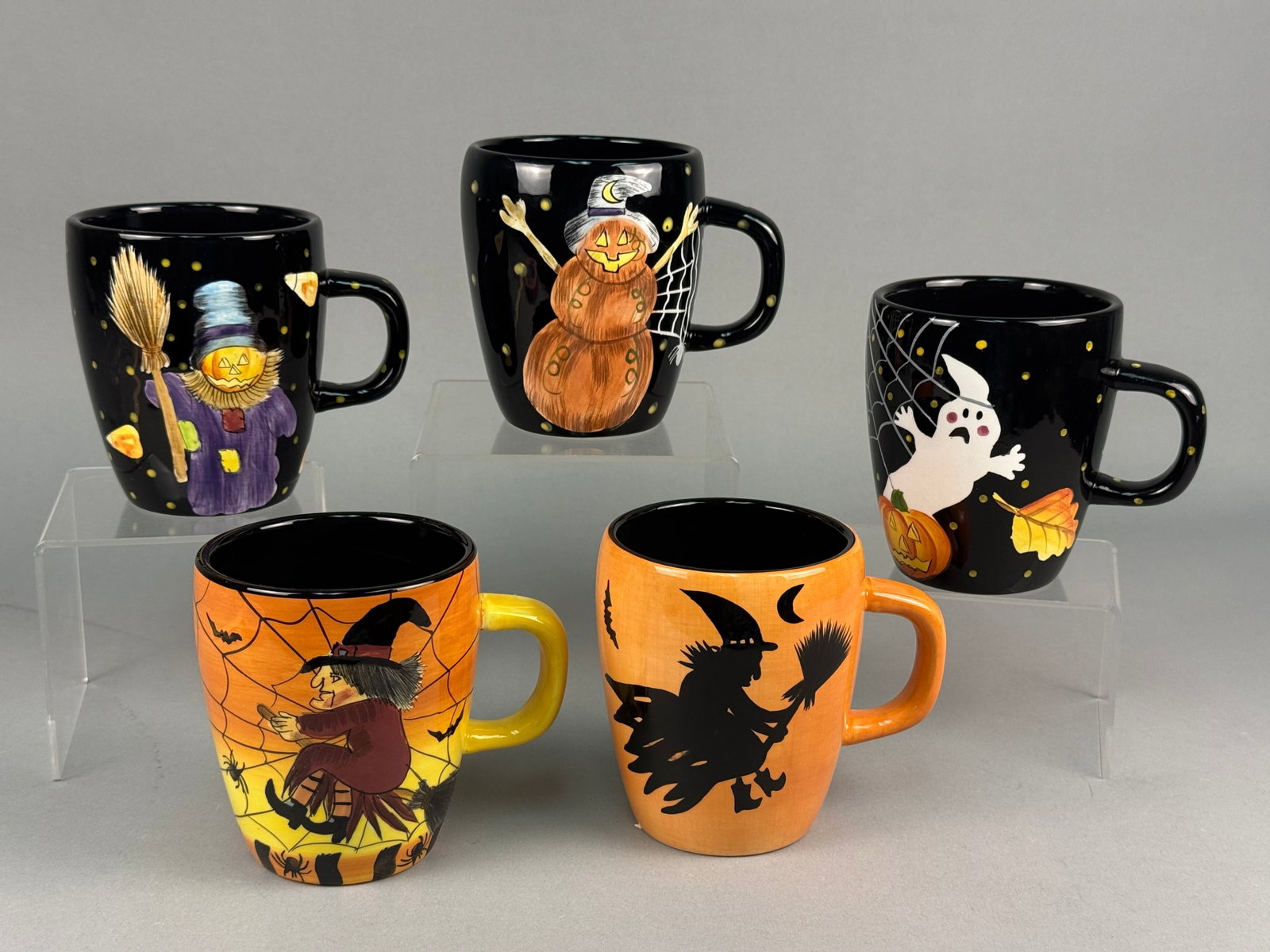 Set of Laurie Gates Halloween Ceramic Mugs (1 of 8)