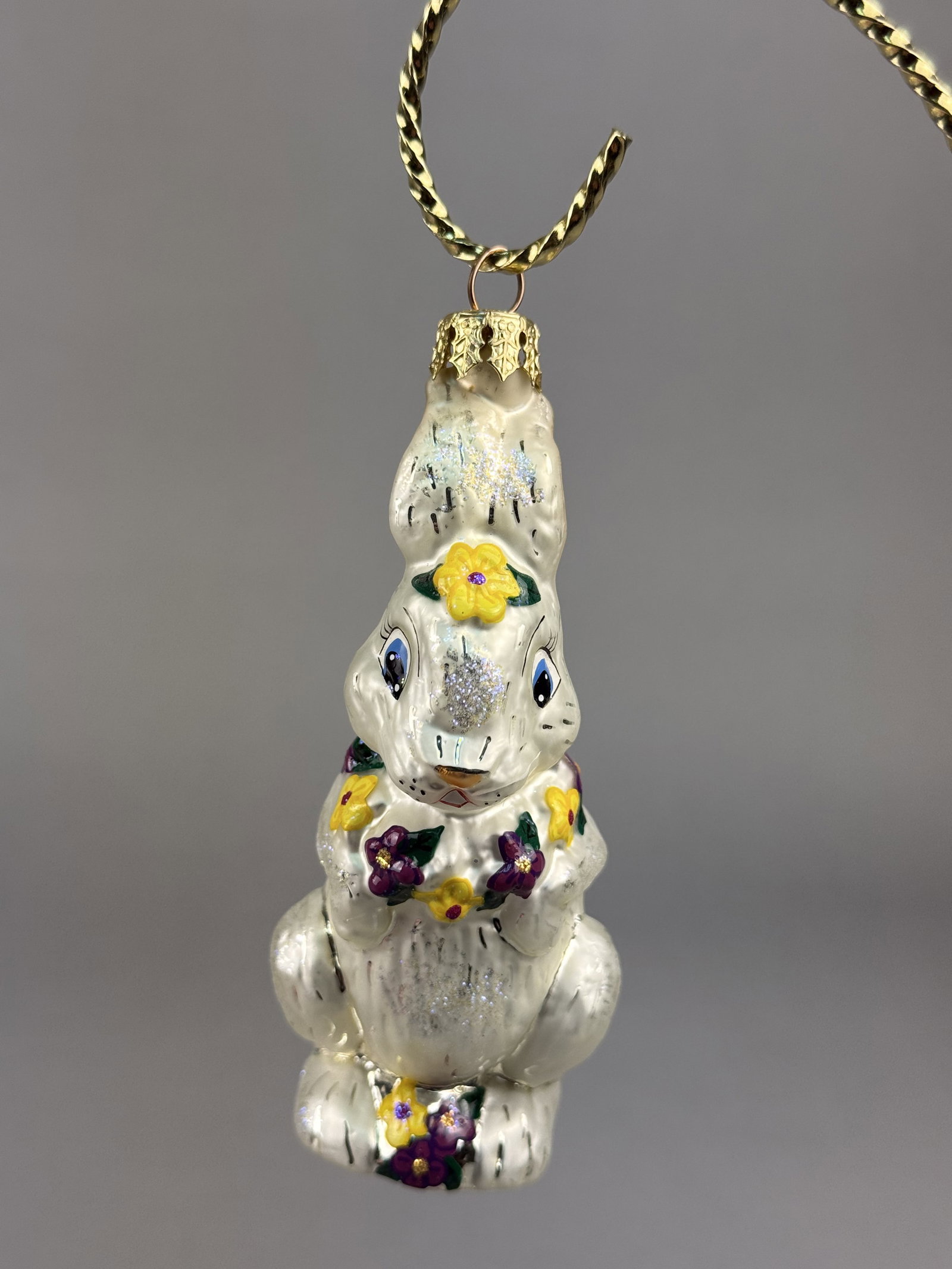 Radko Hop On Top Bunny Glass Ornament (1 of 5)
