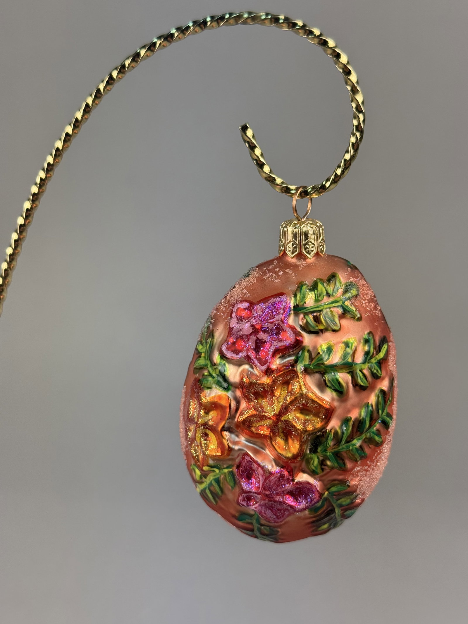 Radko Hand-Painted Blown Glass Egg Ornament (1 of 4)