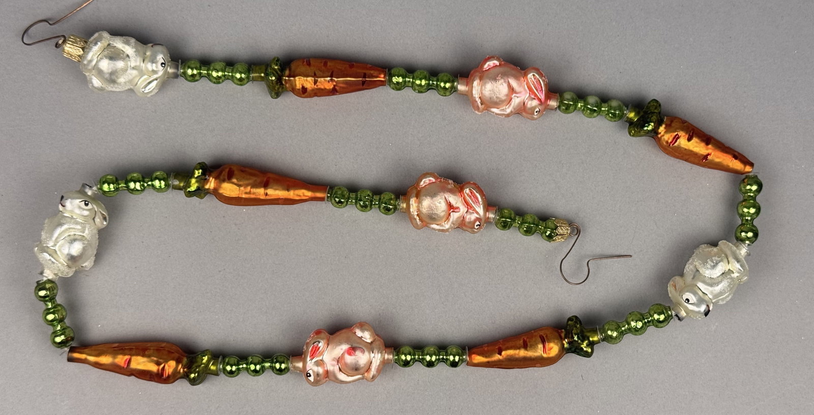 Radko Hand Blown Glass Easter Bunny and Carrots Garland (1 of 5)