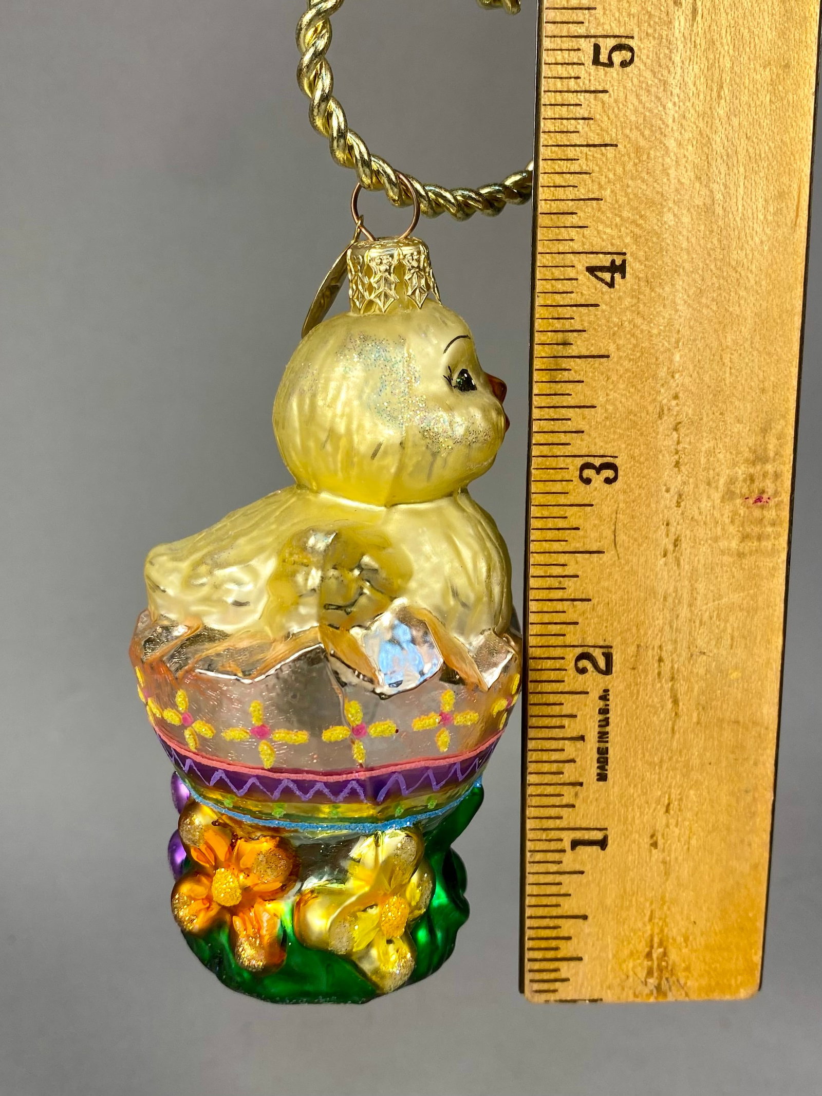 Radko Crack-Up Hatching Chick Easter Ornament - 3