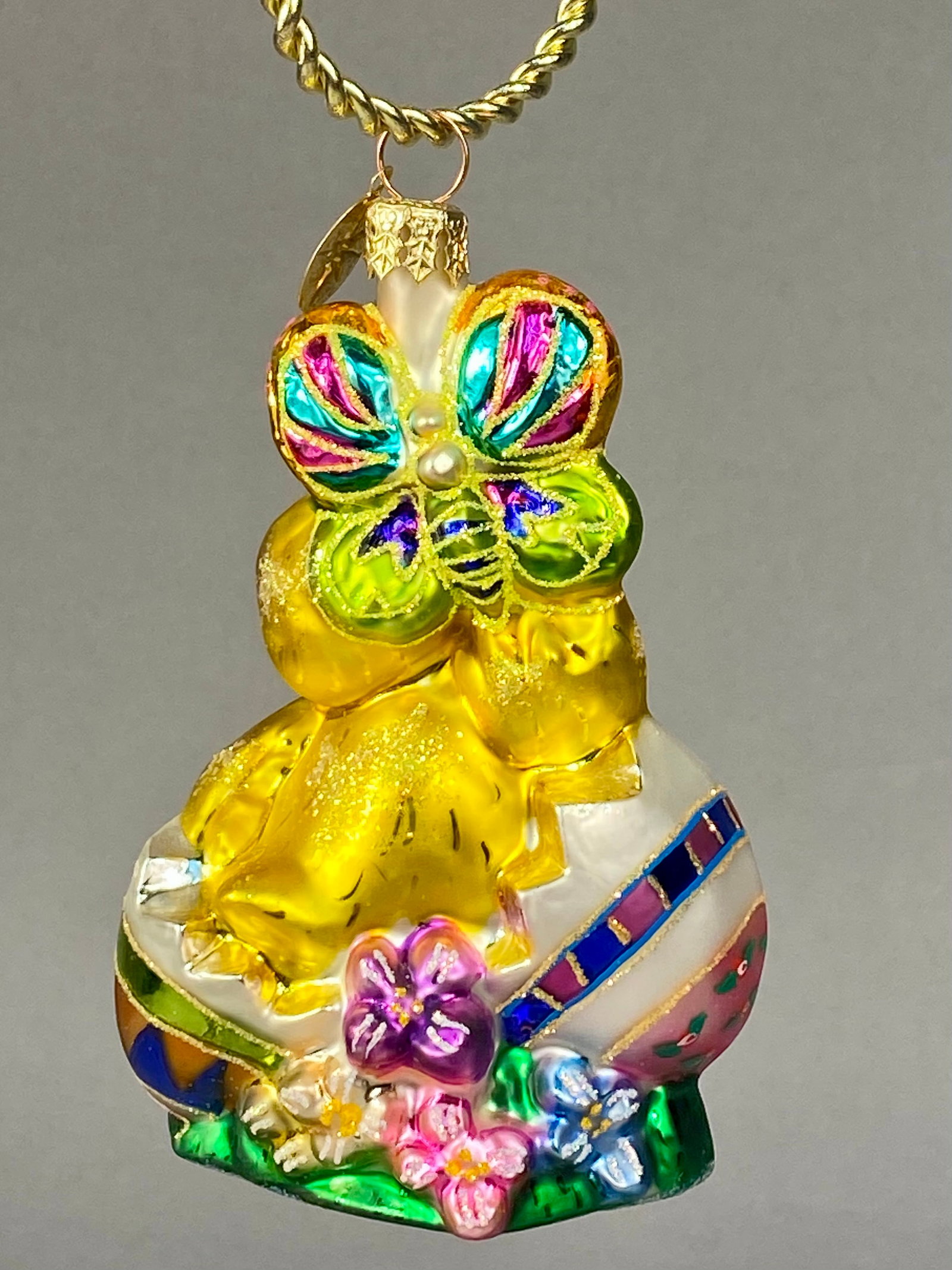 Radko Easter Chick and Egg Ornament - 3