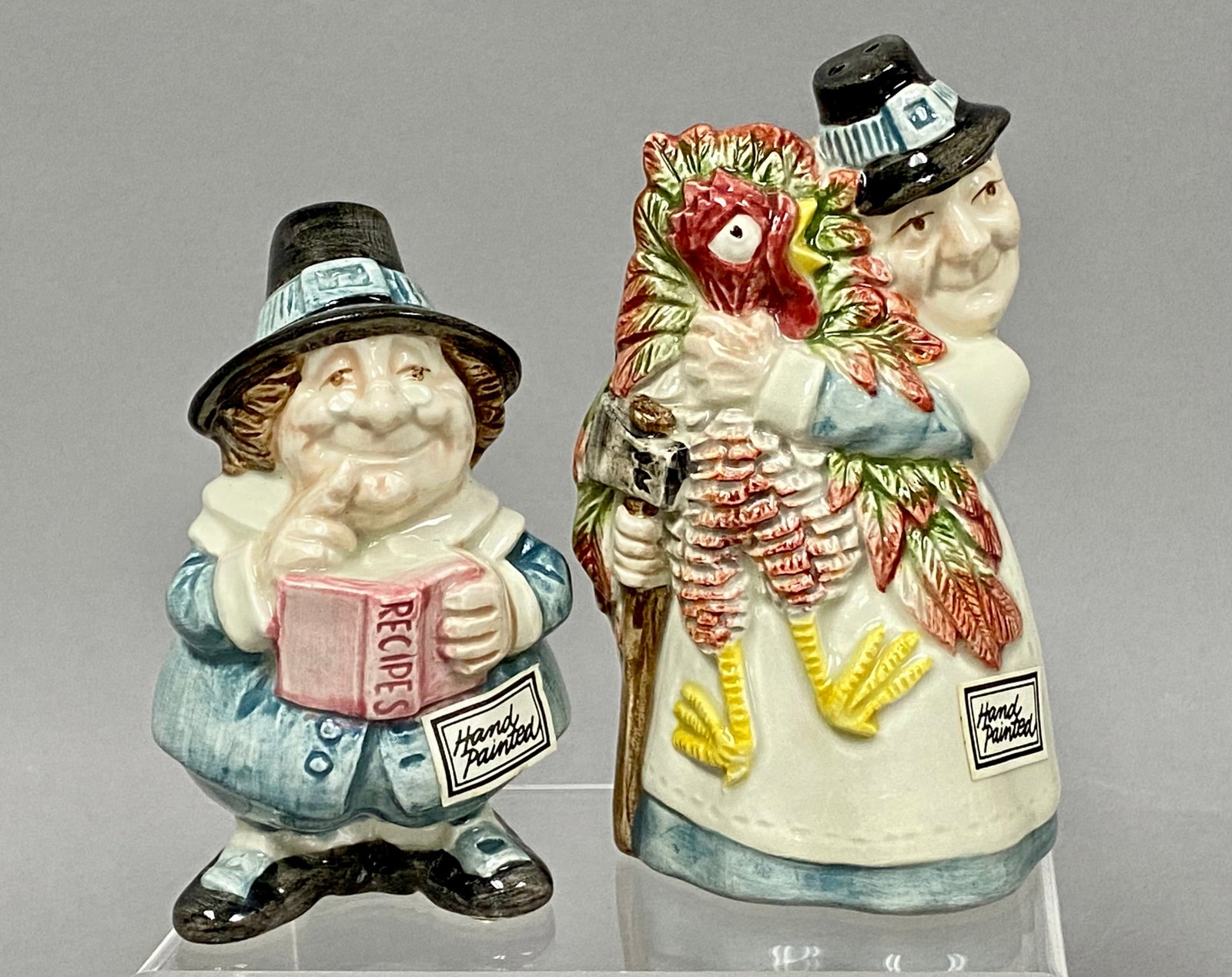 Fitz and Floyd Pilgrims Progress Pattern Platter and Shaker Set - 2