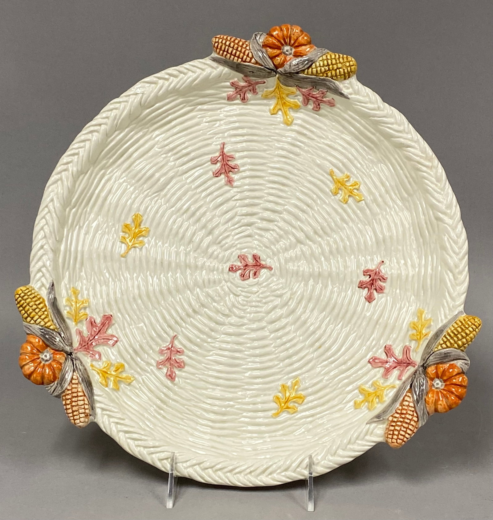 Fitz and Floyd Pilgrims Progress Pattern Platter and Shaker Set - 5