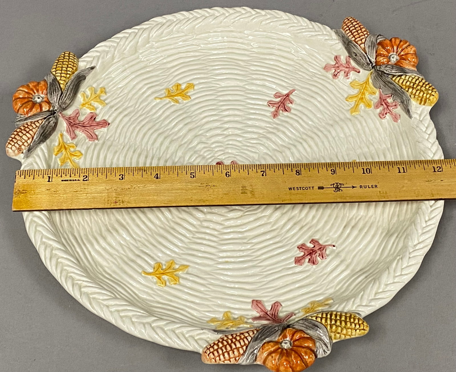 Fitz and Floyd Pilgrims Progress Pattern Platter and Shaker Set - 6