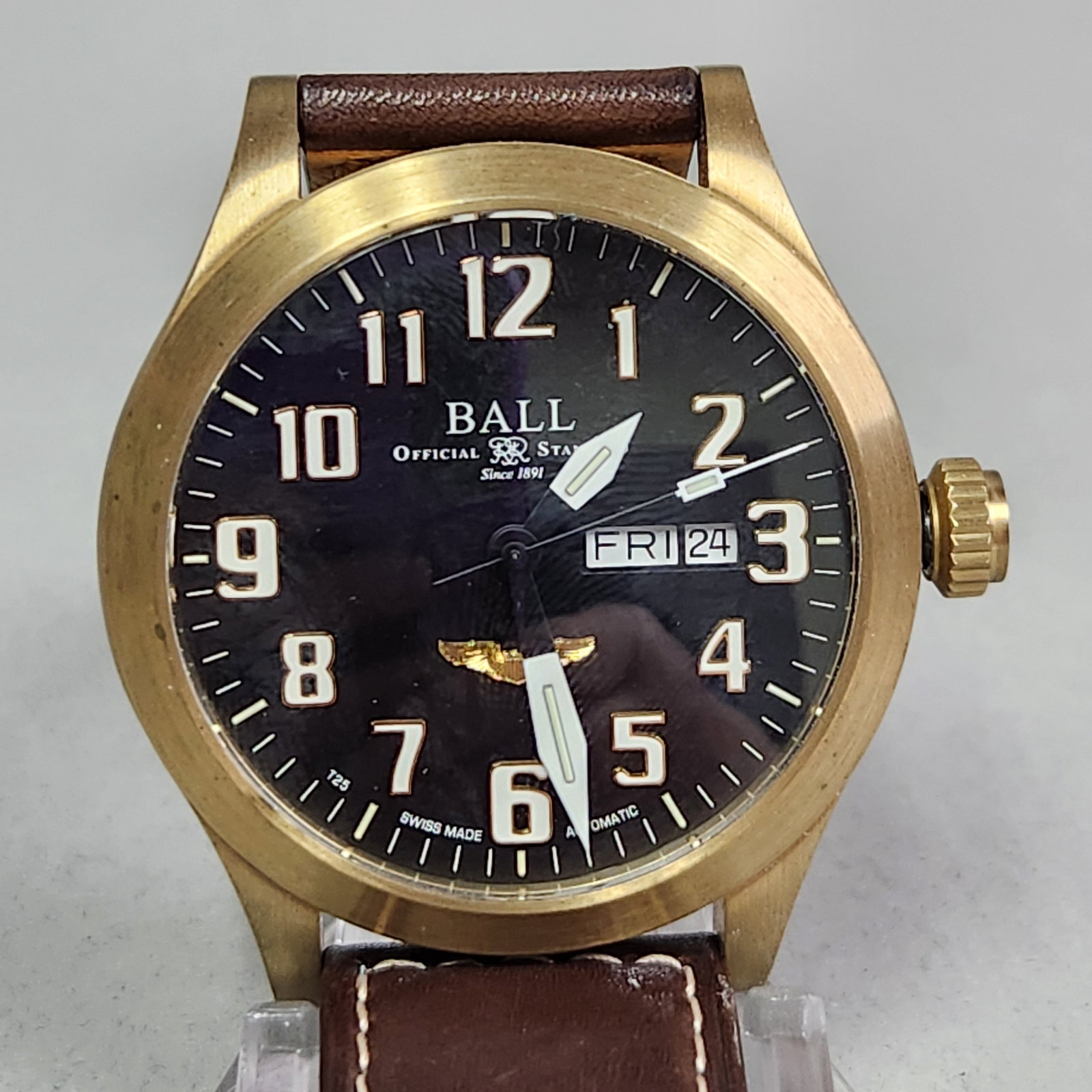 Ball Engineer III Bronze Star Watch #NM2186C: A Ball Watch Company Engineer III Bronze Star limited edition wristwatch, reference number NM2186C. This timepiece features a bronze case that has developed a substantial natural patina throughout. Th