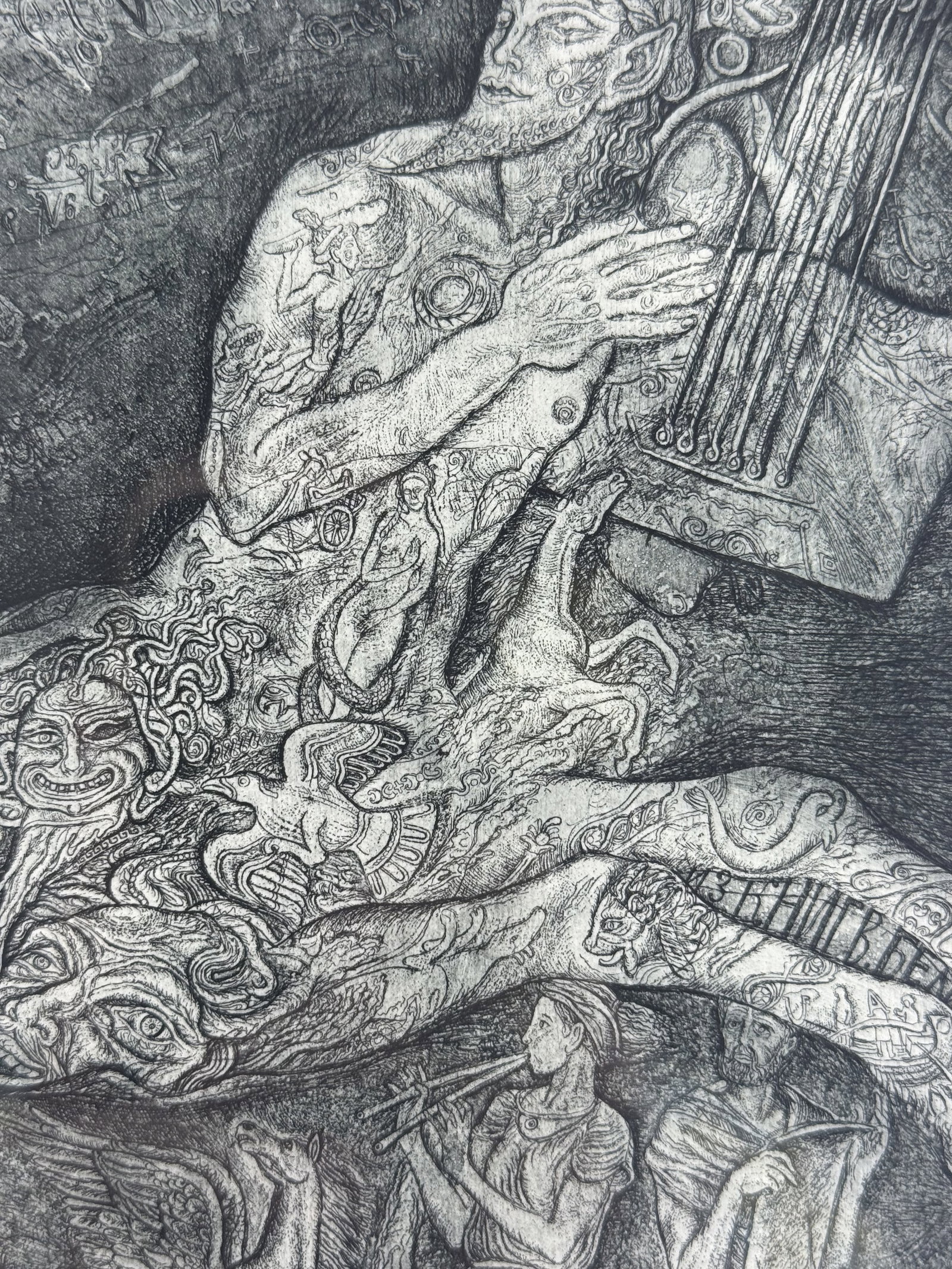 Leonid Stroganov, Centaur, Etching, 2003 - 2