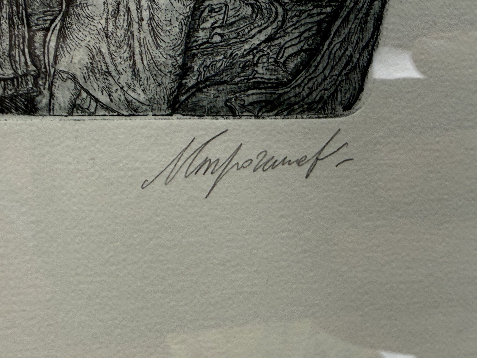 Leonid Stroganov, Centaur, Etching, 2003 - 6