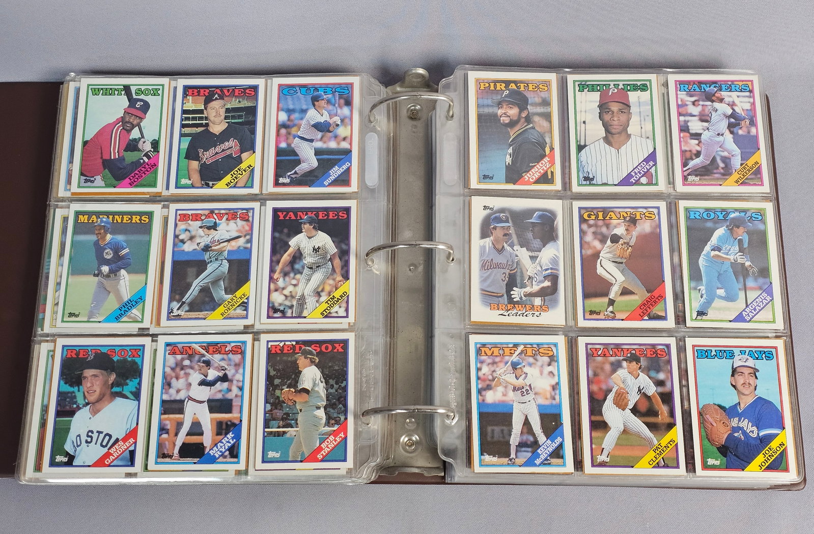 Assortment of Baseball Trading Cards in Binder (1 of 9)