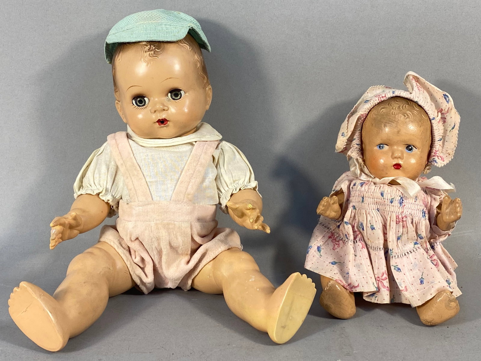 Vintage Drink-and-Wet Doll & Composition Googly Eye Doll (1 of 9)