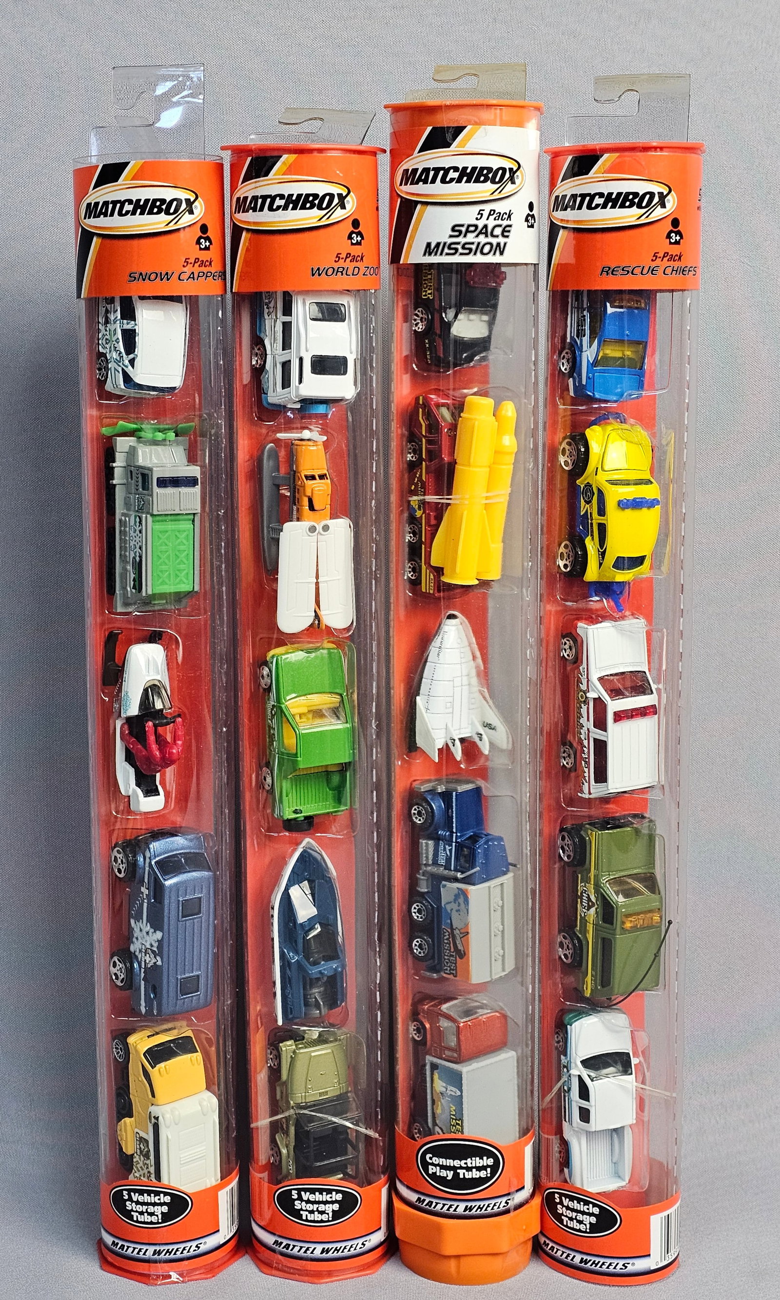 Collection of Matchbox 5-Pack Vehicle Storage Tubes (1 of 6)