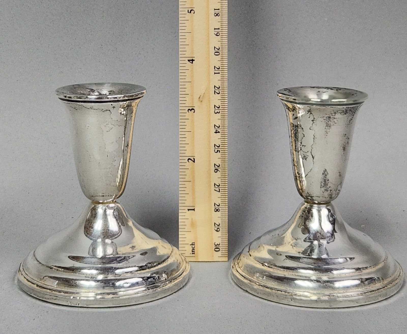 Weighted Sterling Candlesticks - 6
