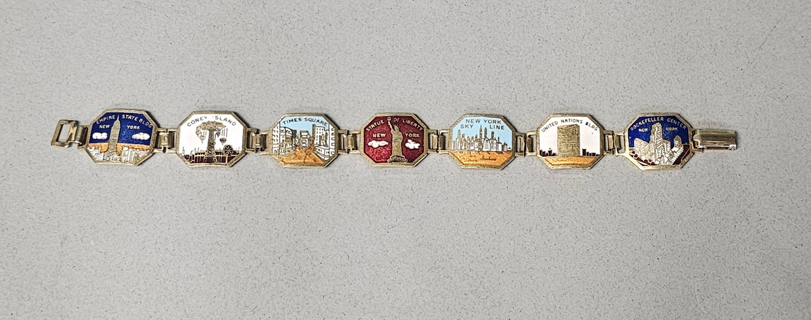 Vintage New York City Souvenir Enamel Bracelet (1 of 9)
