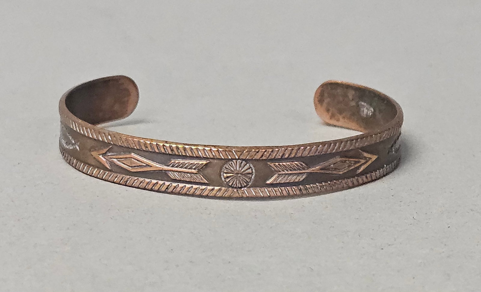Bell Trading Post Stamped Solid Copper Bracelet - 2