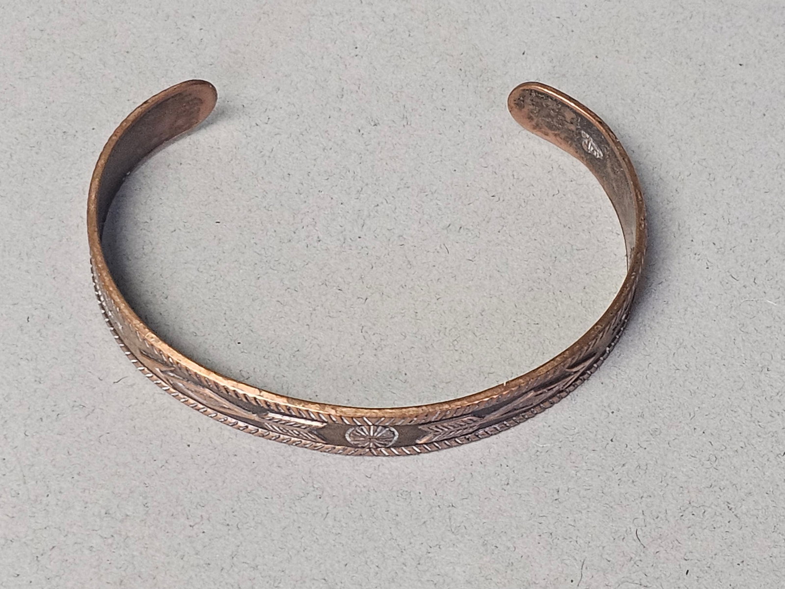 Bell Trading Post Stamped Solid Copper Bracelet - 3
