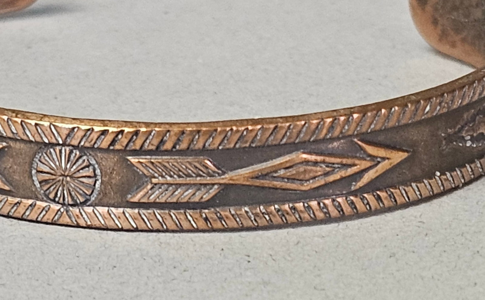 Bell Trading Post Stamped Solid Copper Bracelet - 5